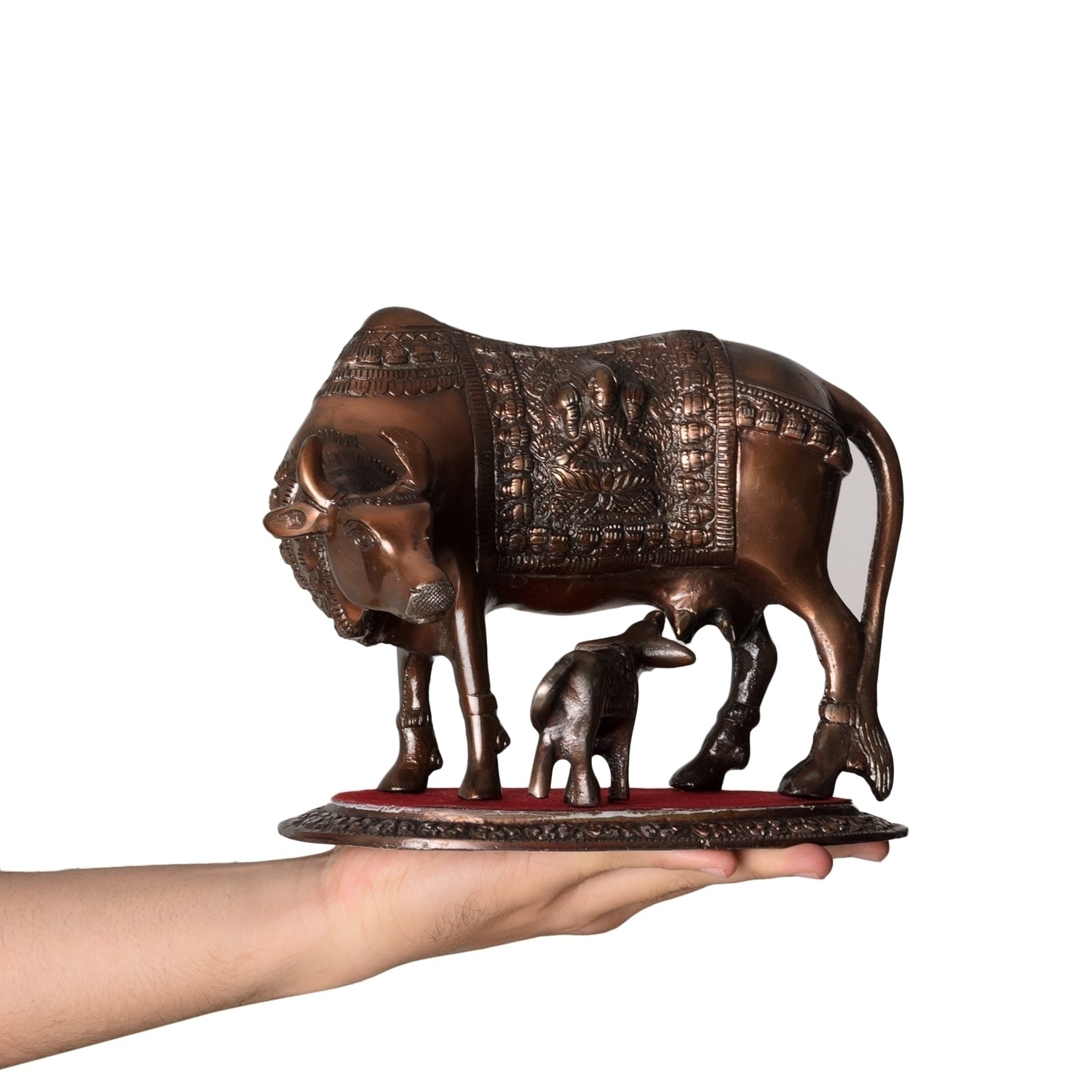 Kamdhenu Cow And Calf Calf Statue Animal Figurines 5