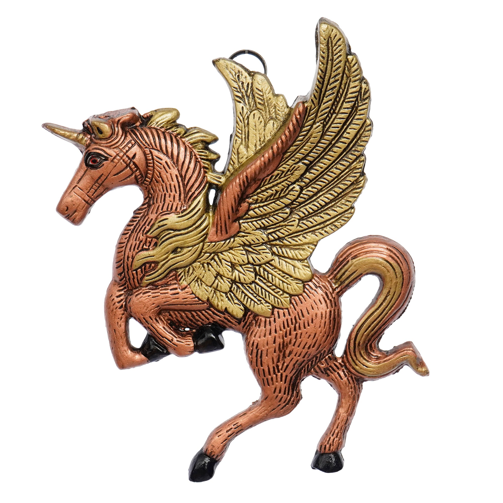 Decorative Flying Horse Metal Wall Hanging Showpiece 1