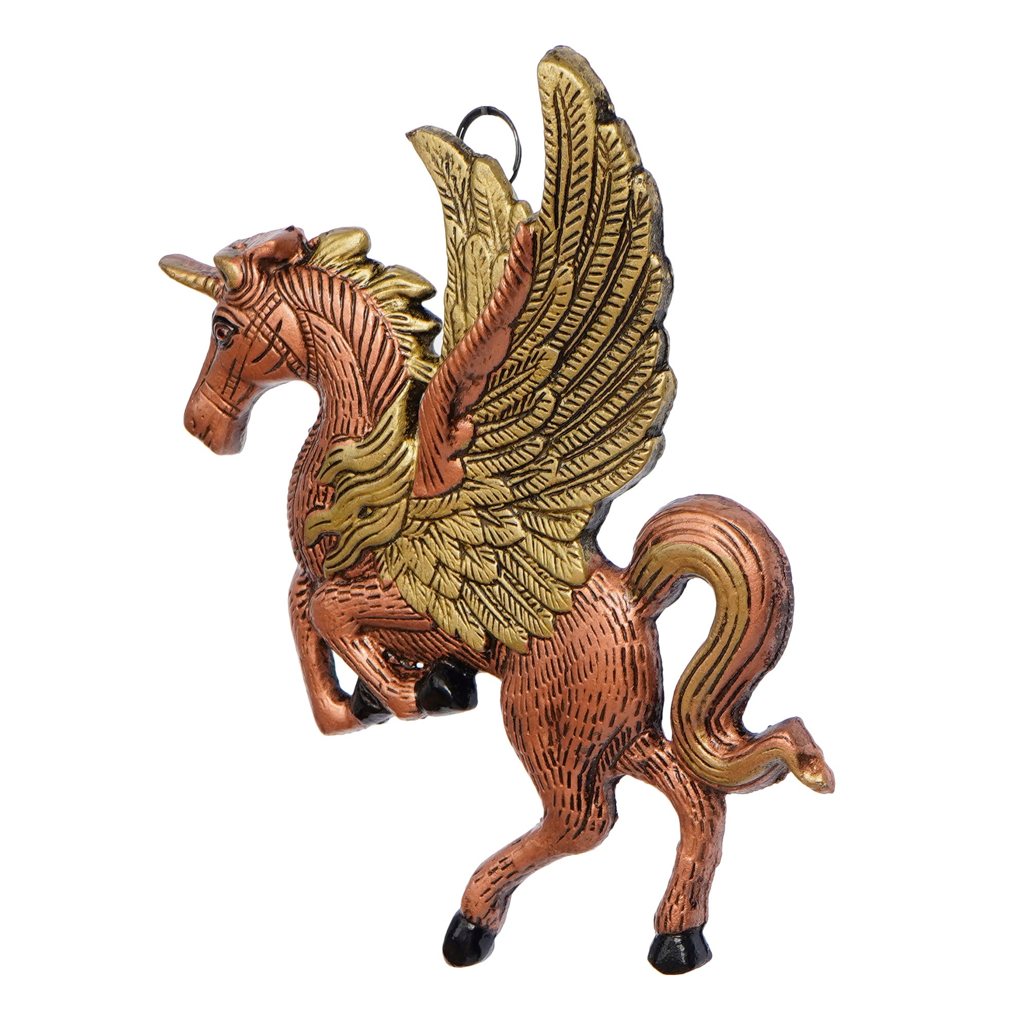 Decorative Flying Horse Metal Wall Hanging Showpiece 3