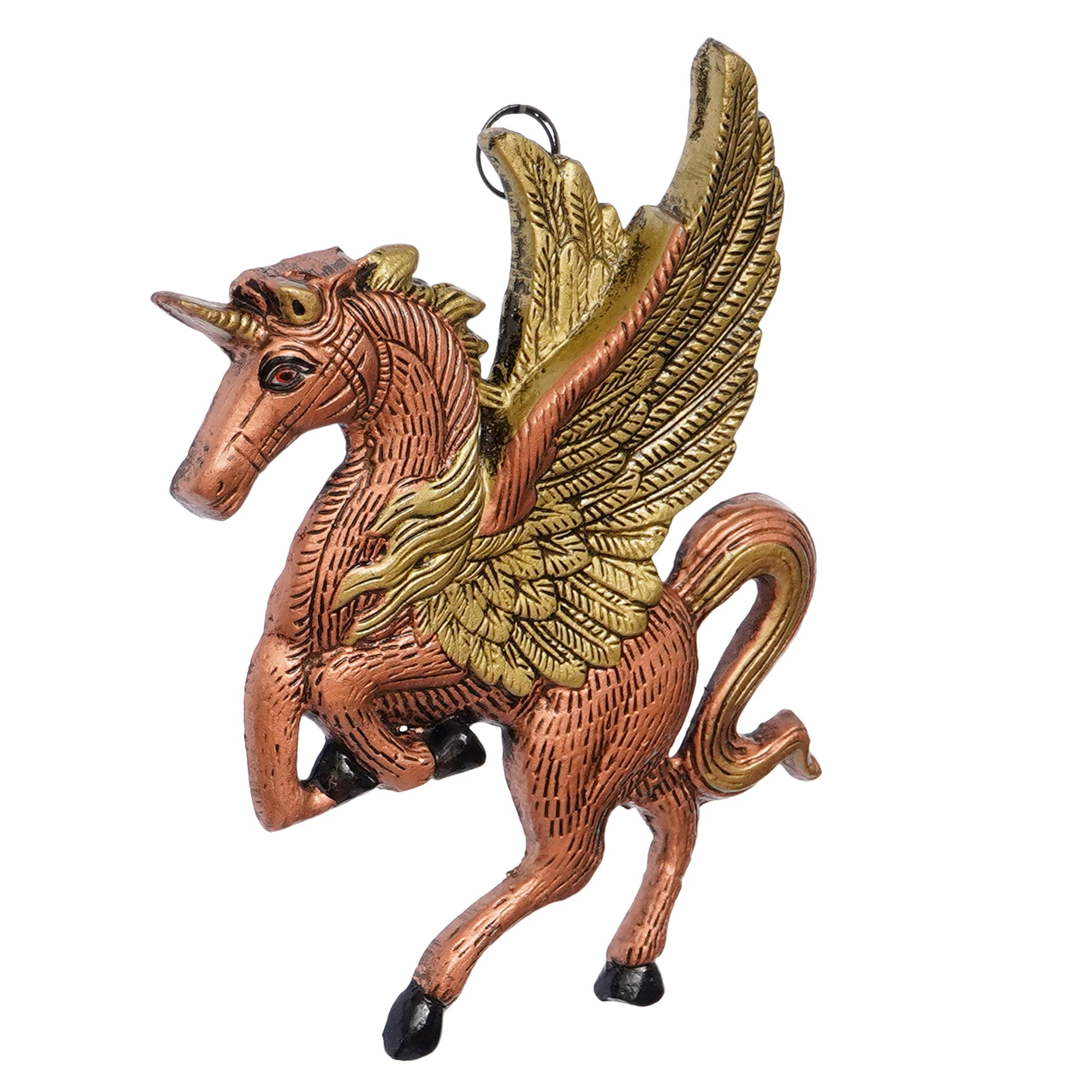 Decorative Flying Horse Metal Wall Hanging Showpiece 4