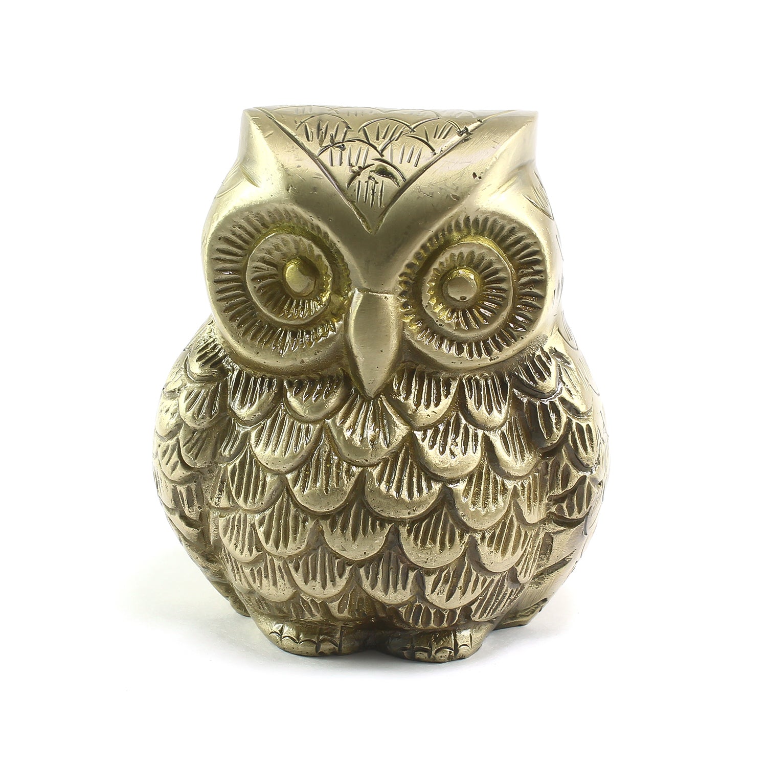 Decorative Brass Owl Showpiece Bird Figurine 1