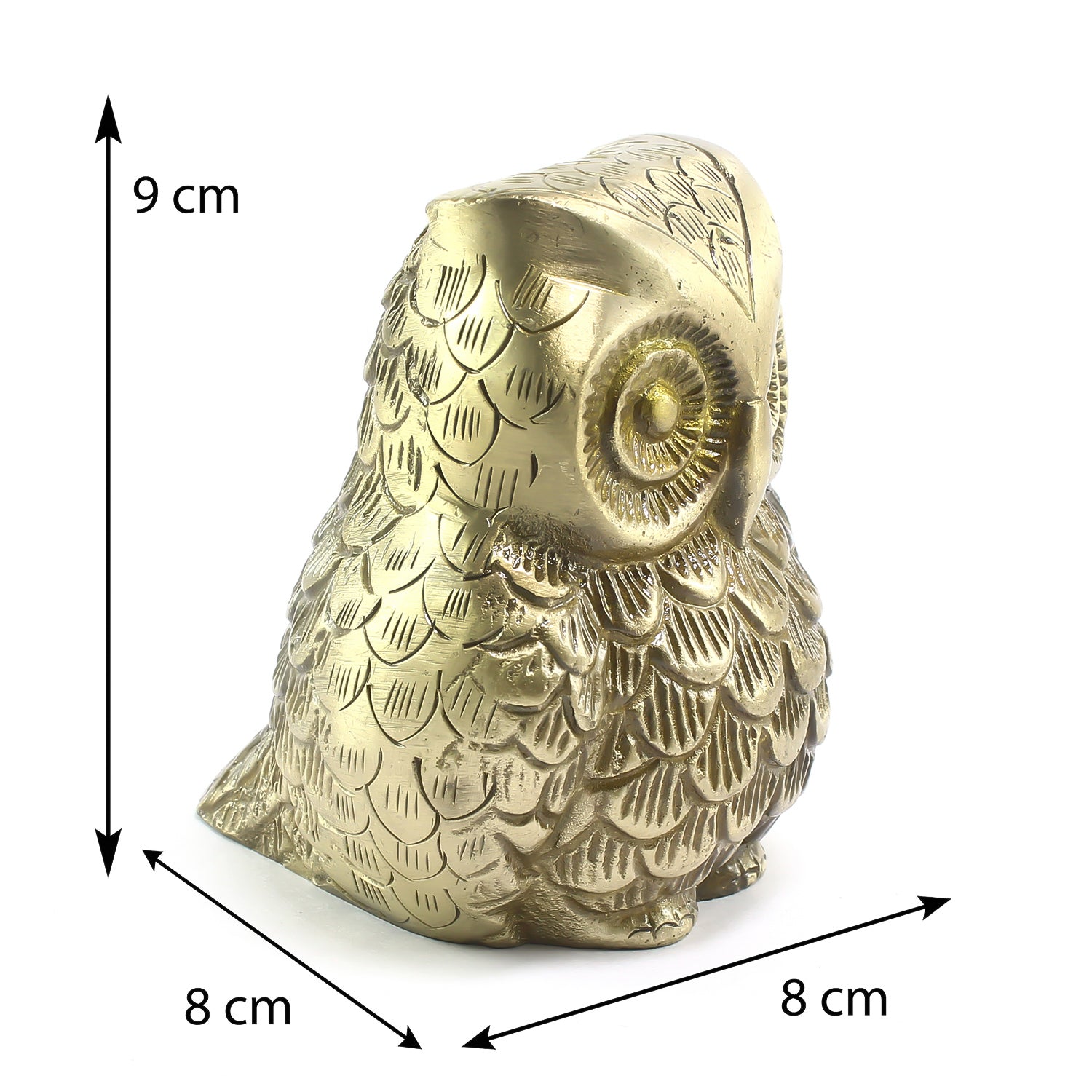 Decorative Brass Owl Showpiece Bird Figurine 2