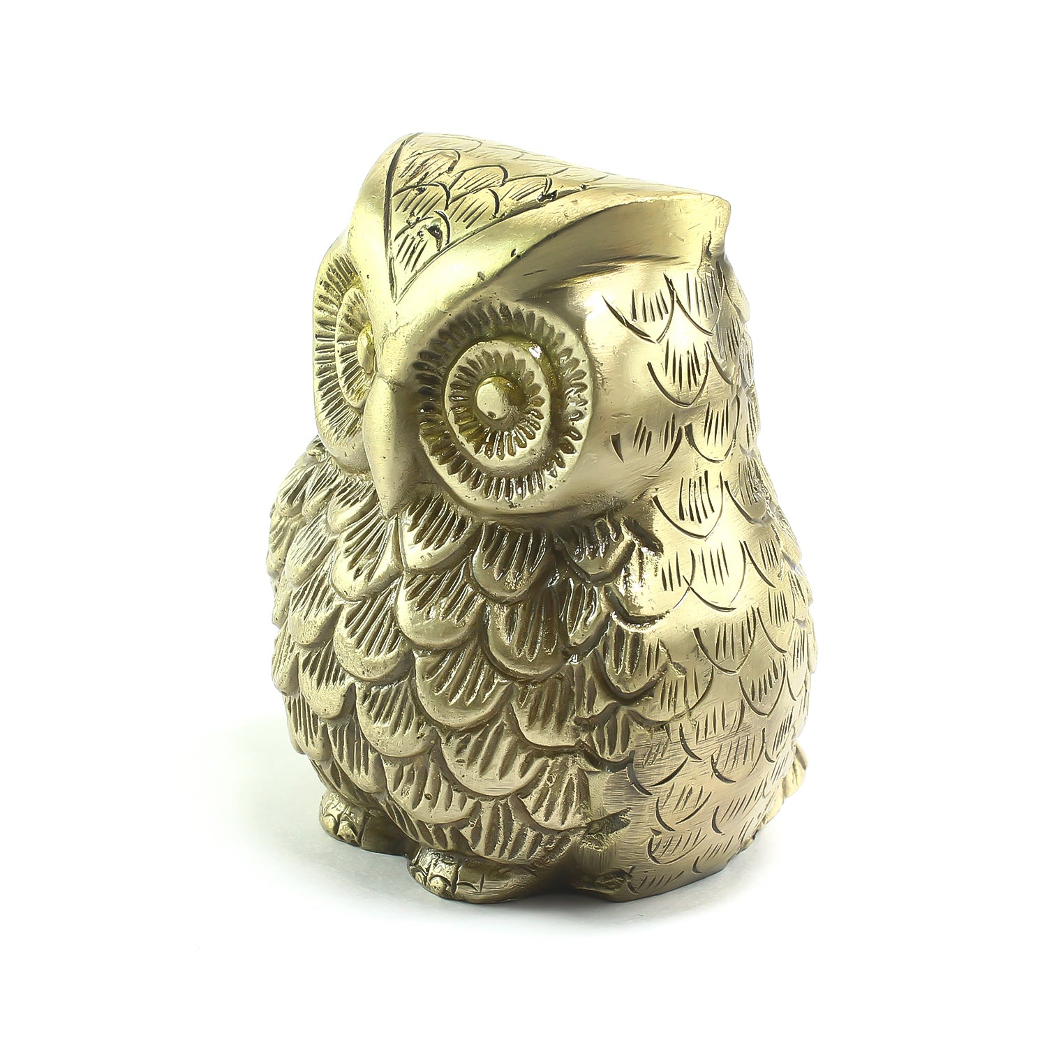 Decorative Brass Owl Showpiece Bird Figurine 3
