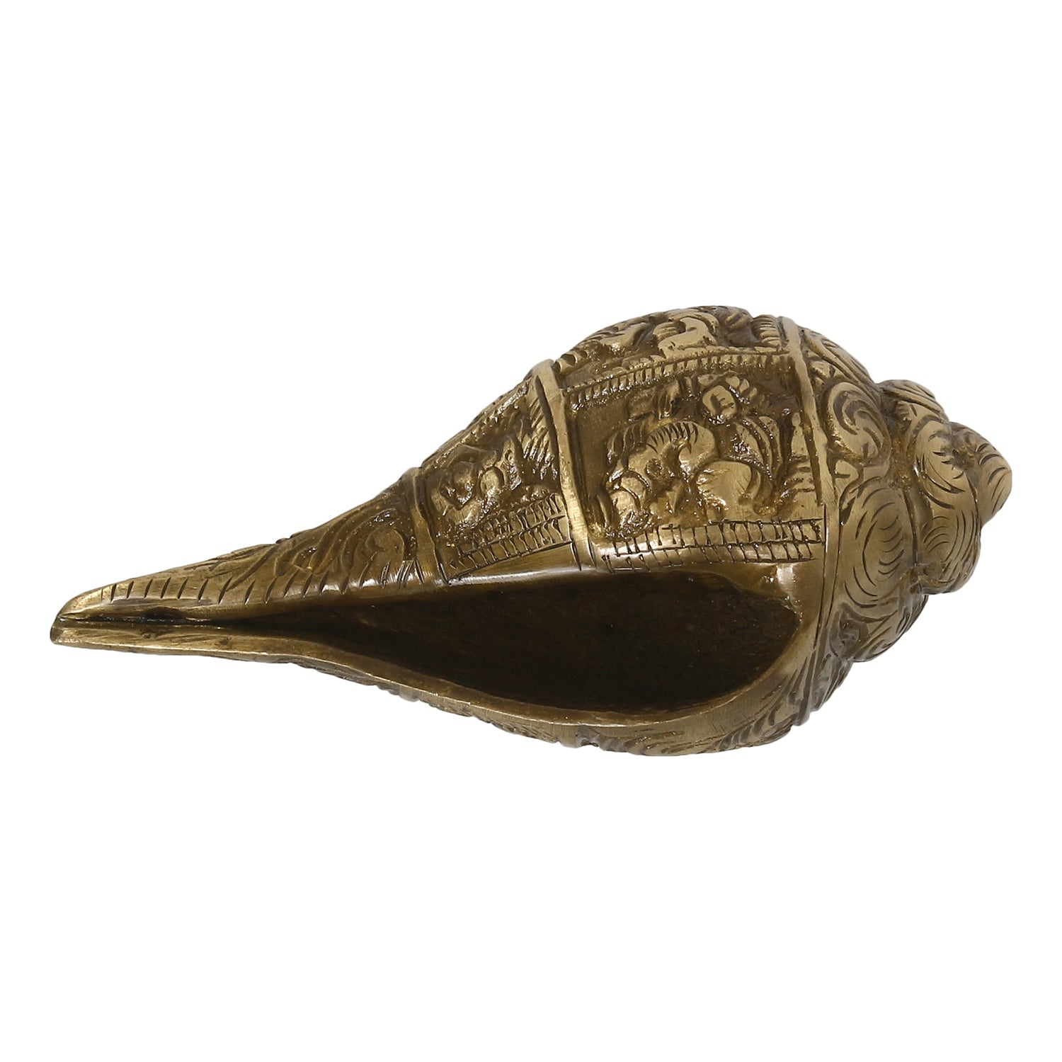 Golden Brass Auspicious Lord Ganesha Shankh/Conch 2
