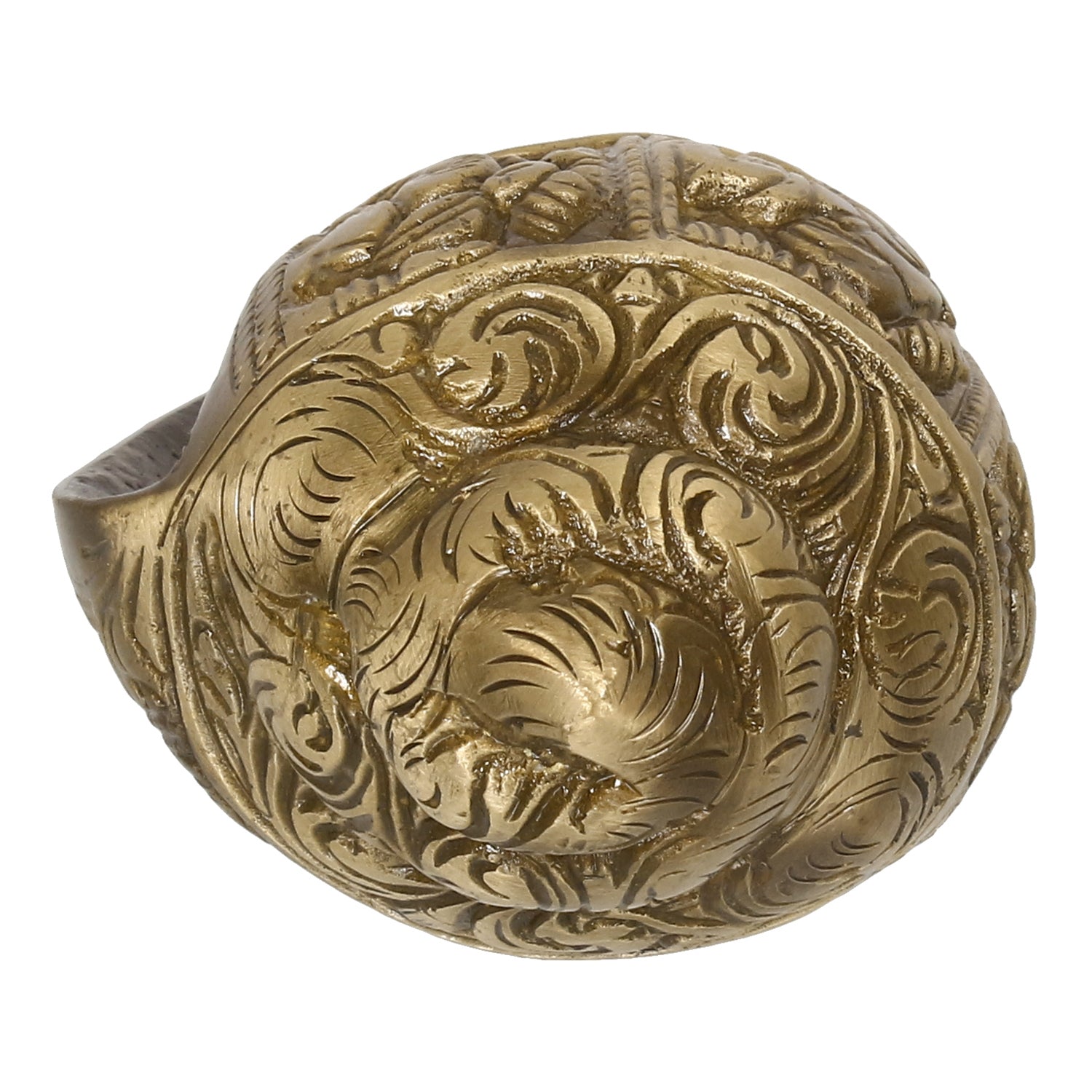 Golden Brass Auspicious Lord Ganesha Shankh/Conch 6