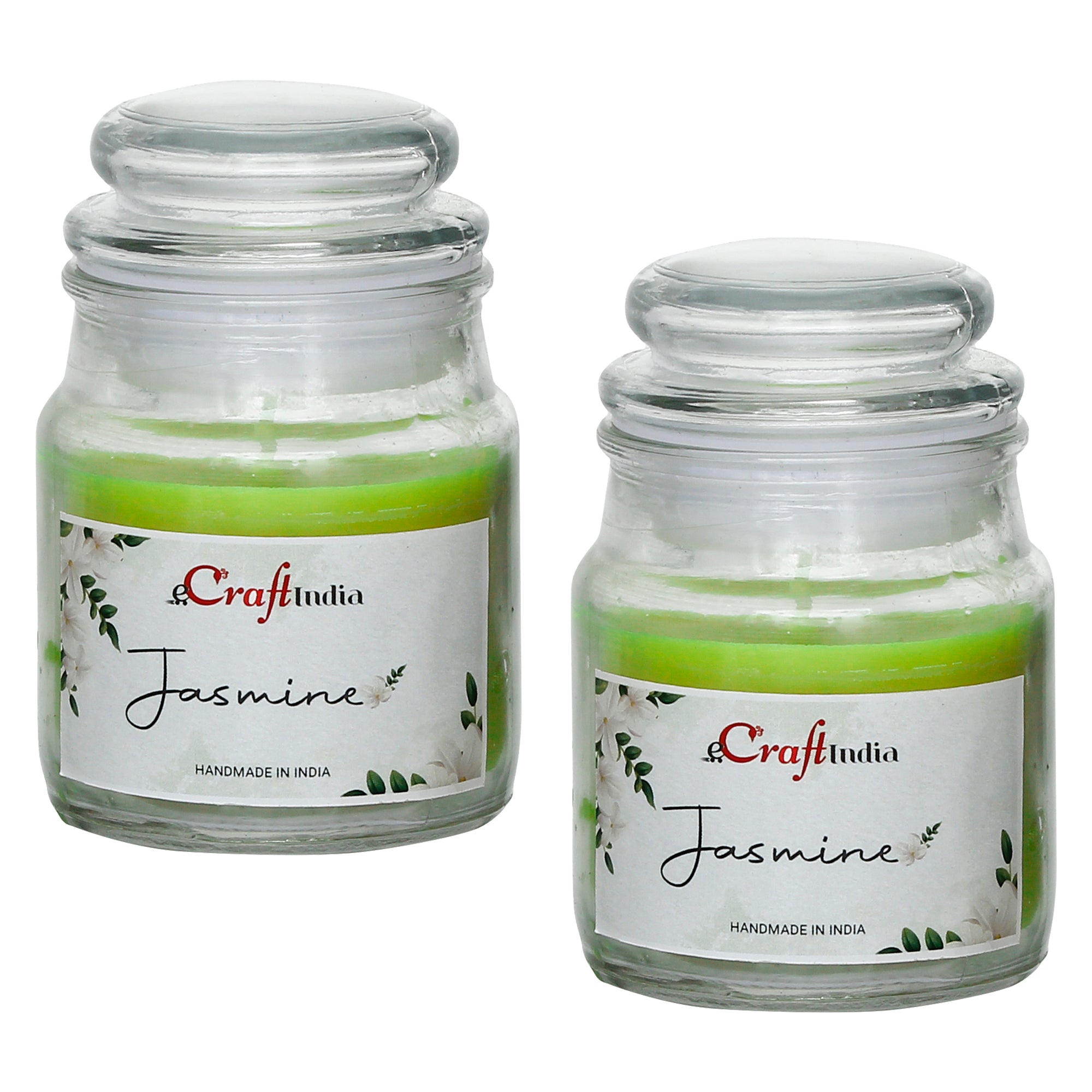 Set of 2 Jasmine Scented Jar Candle 2