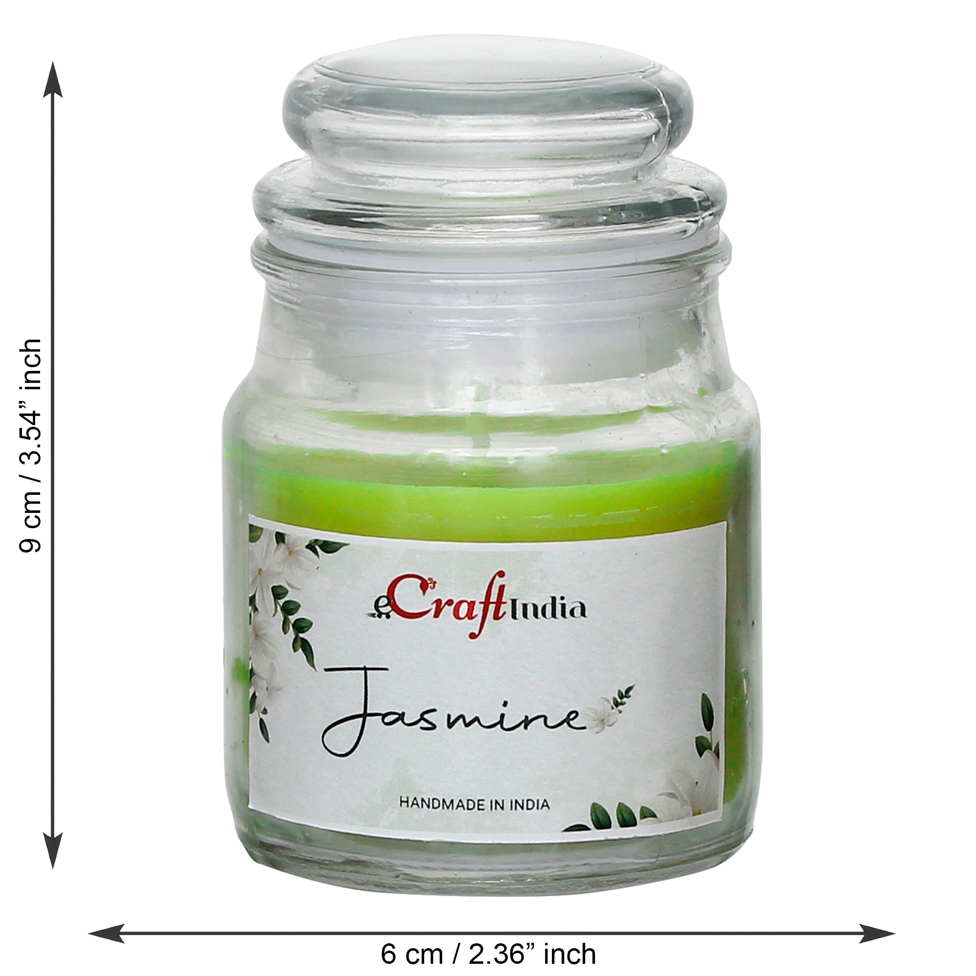 Set of 2 Jasmine Scented Jar Candle 3