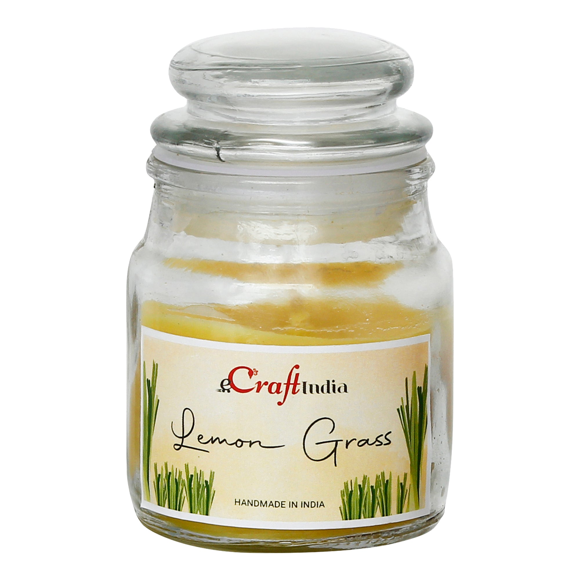 Lemongrass Scented Jar Candle 2