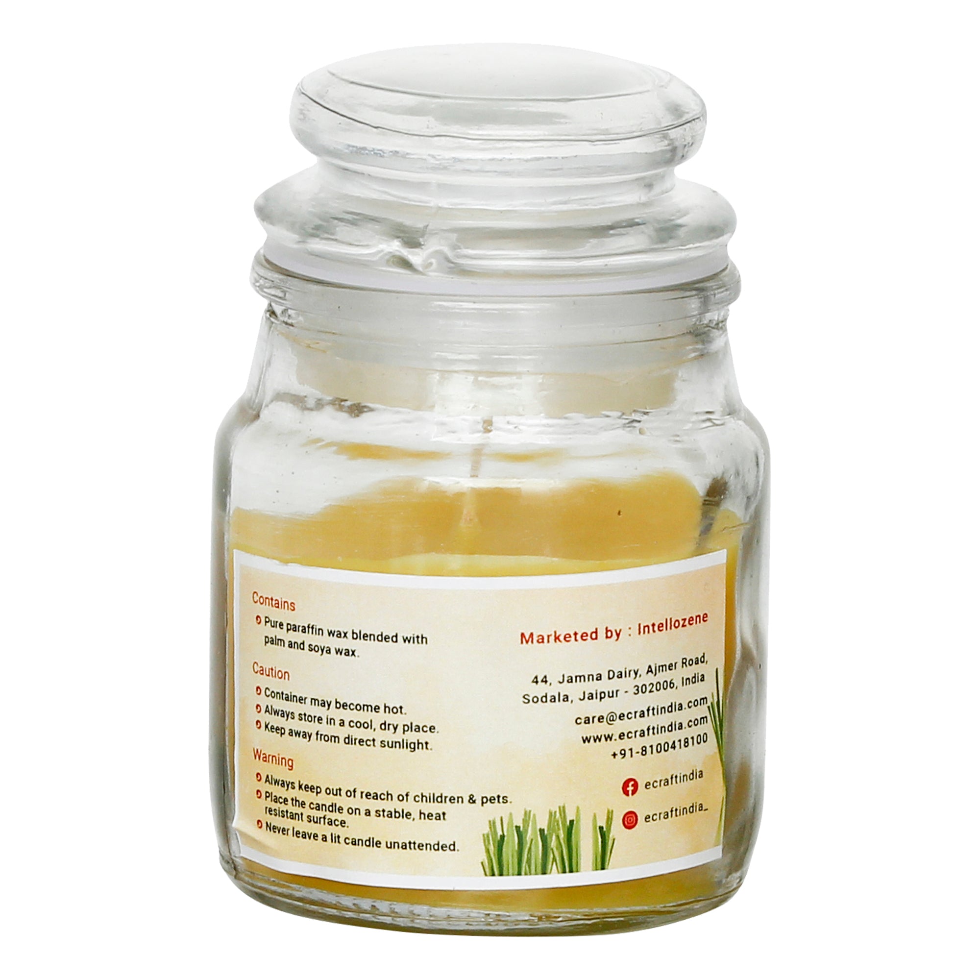 Lemongrass Scented Jar Candle 4