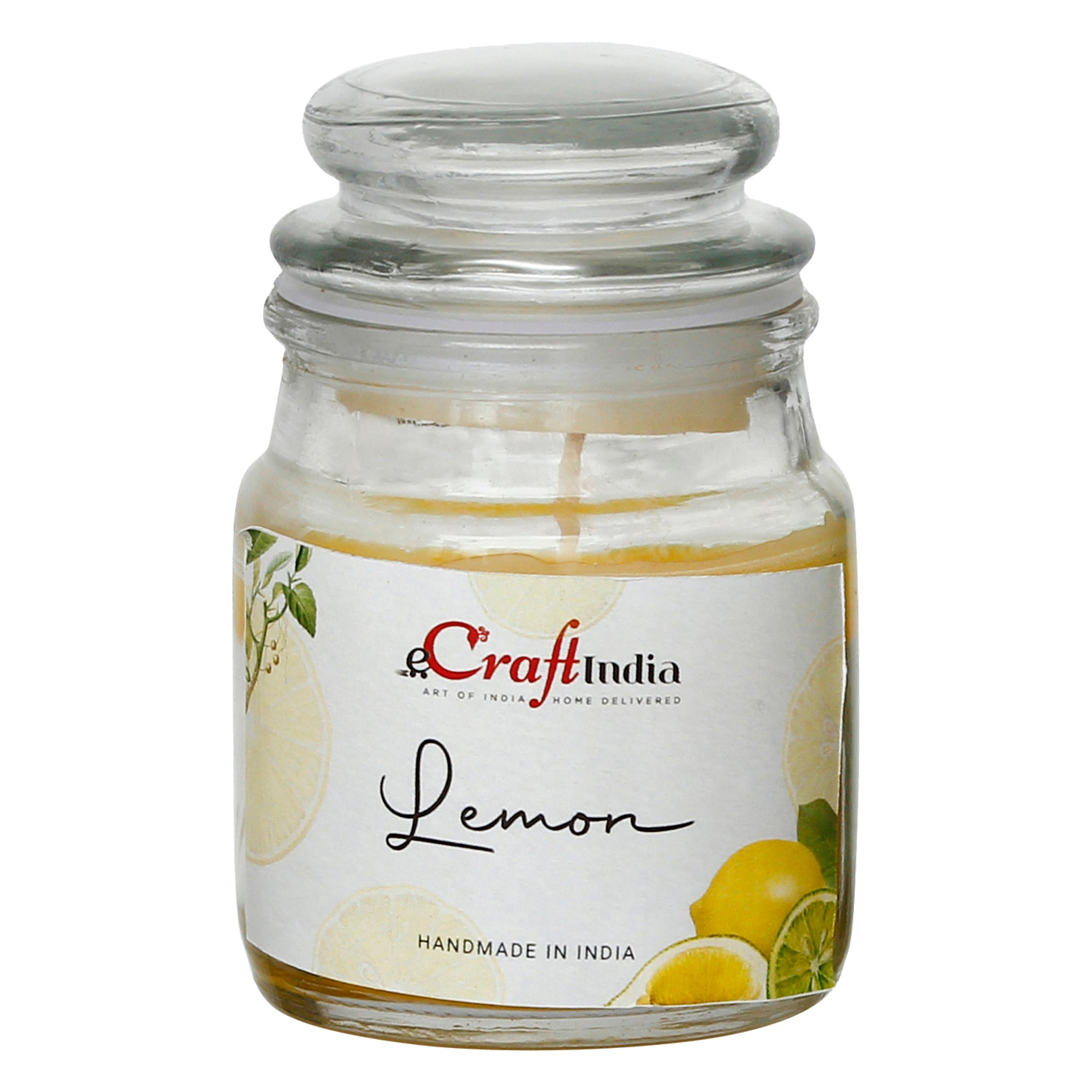 Lemon Scented Jar Candle 2
