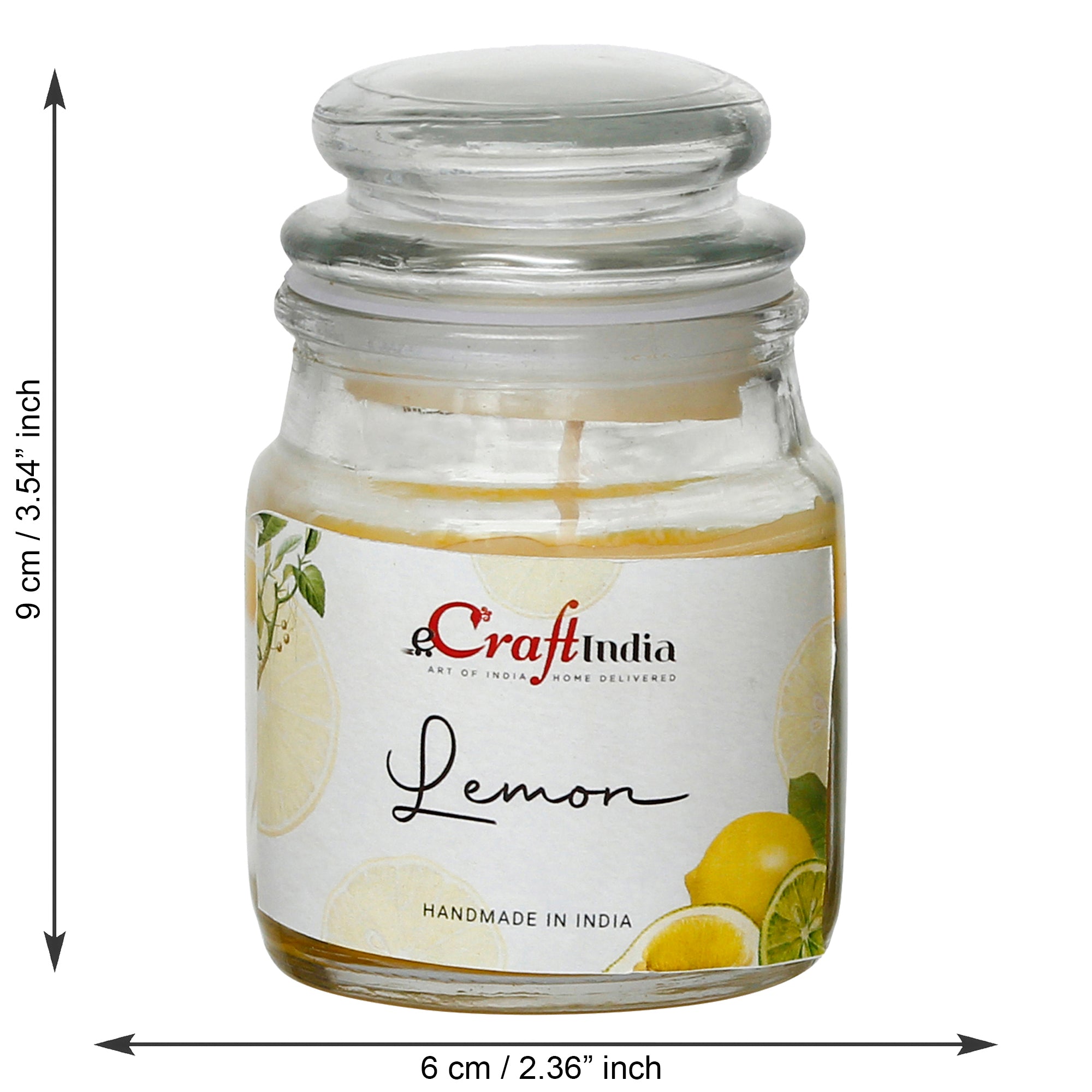 Lemon Scented Jar Candle 3