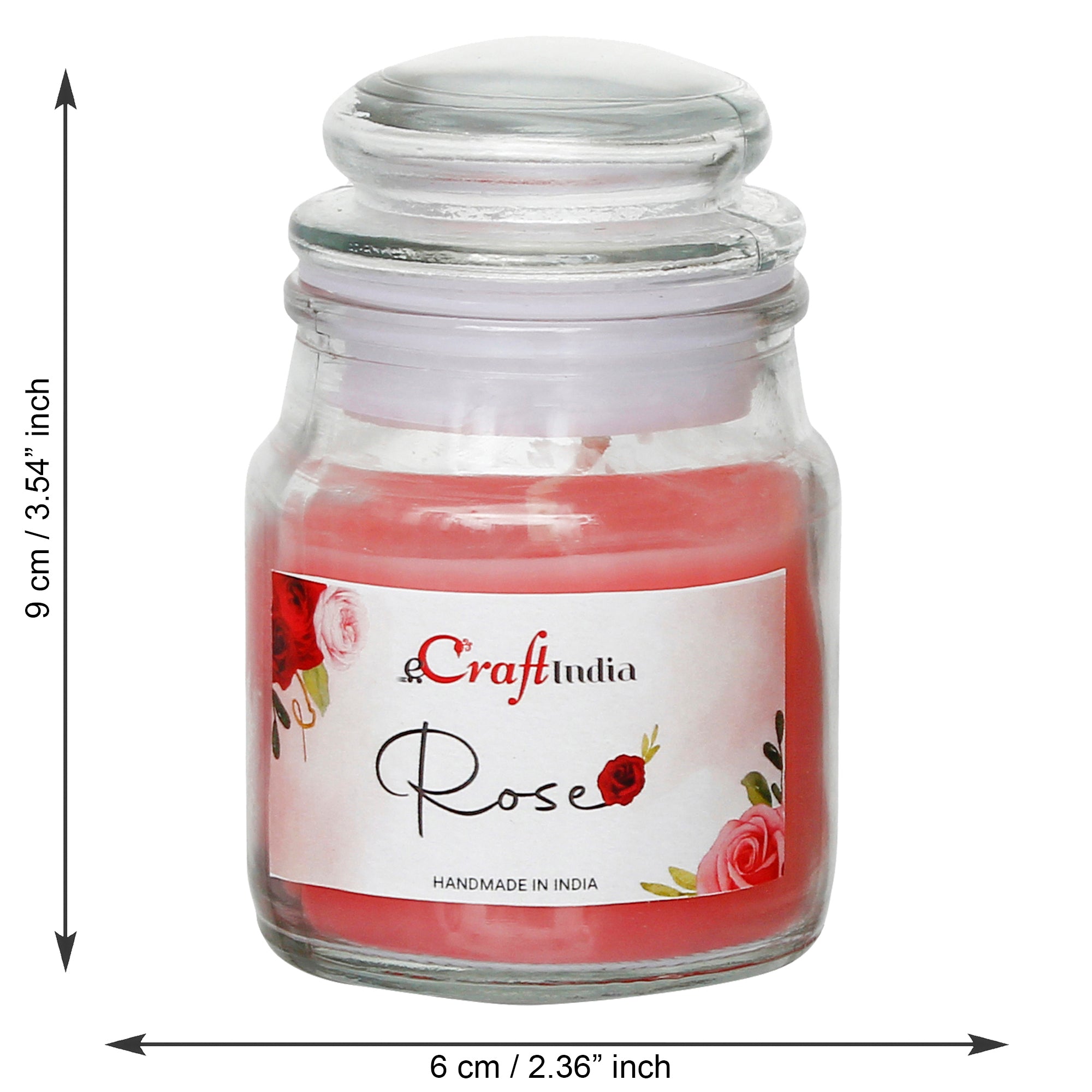 Rose Scented Jar Candle 3