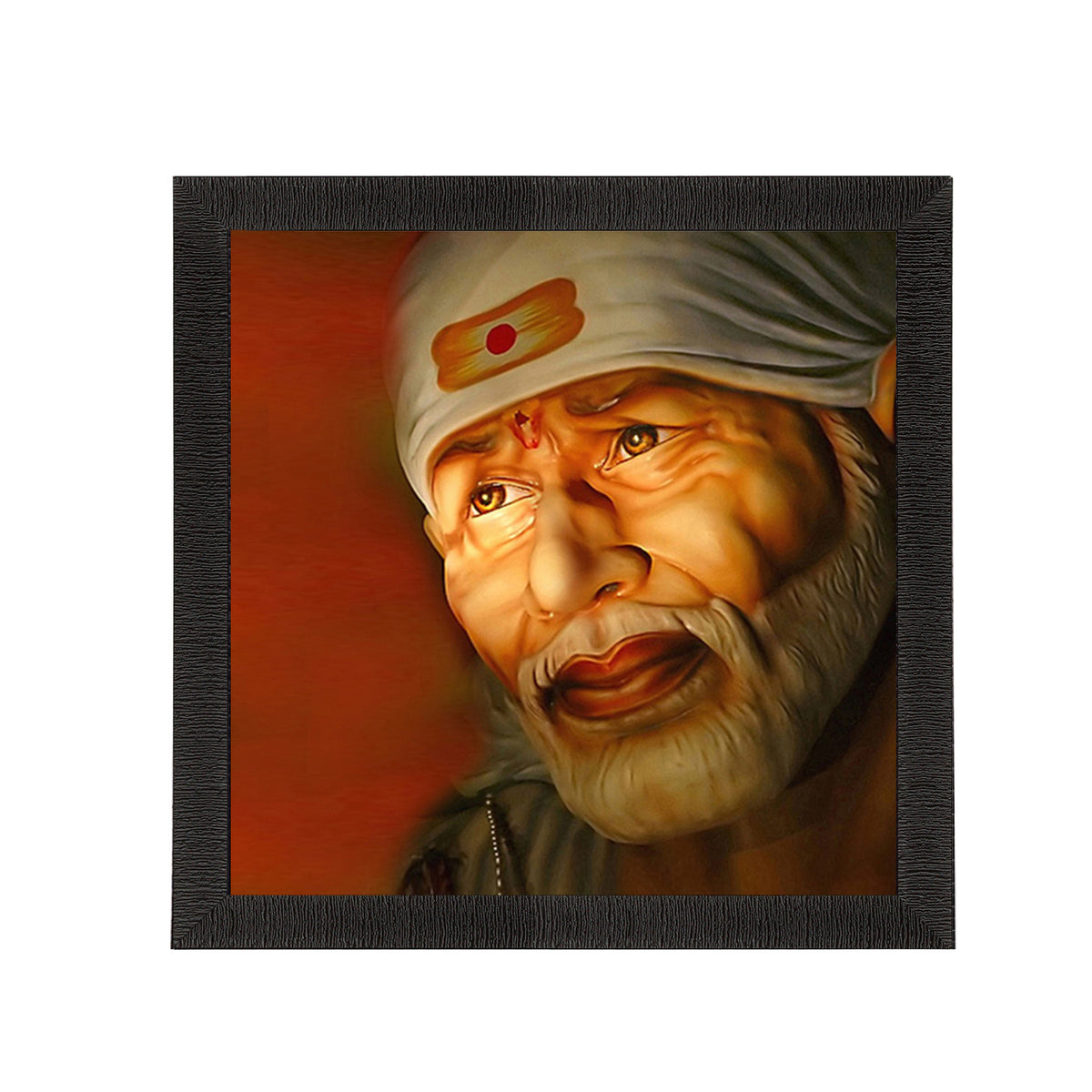 Sai Baba Matt Textured UV Art Painting - eCraftIndia Online