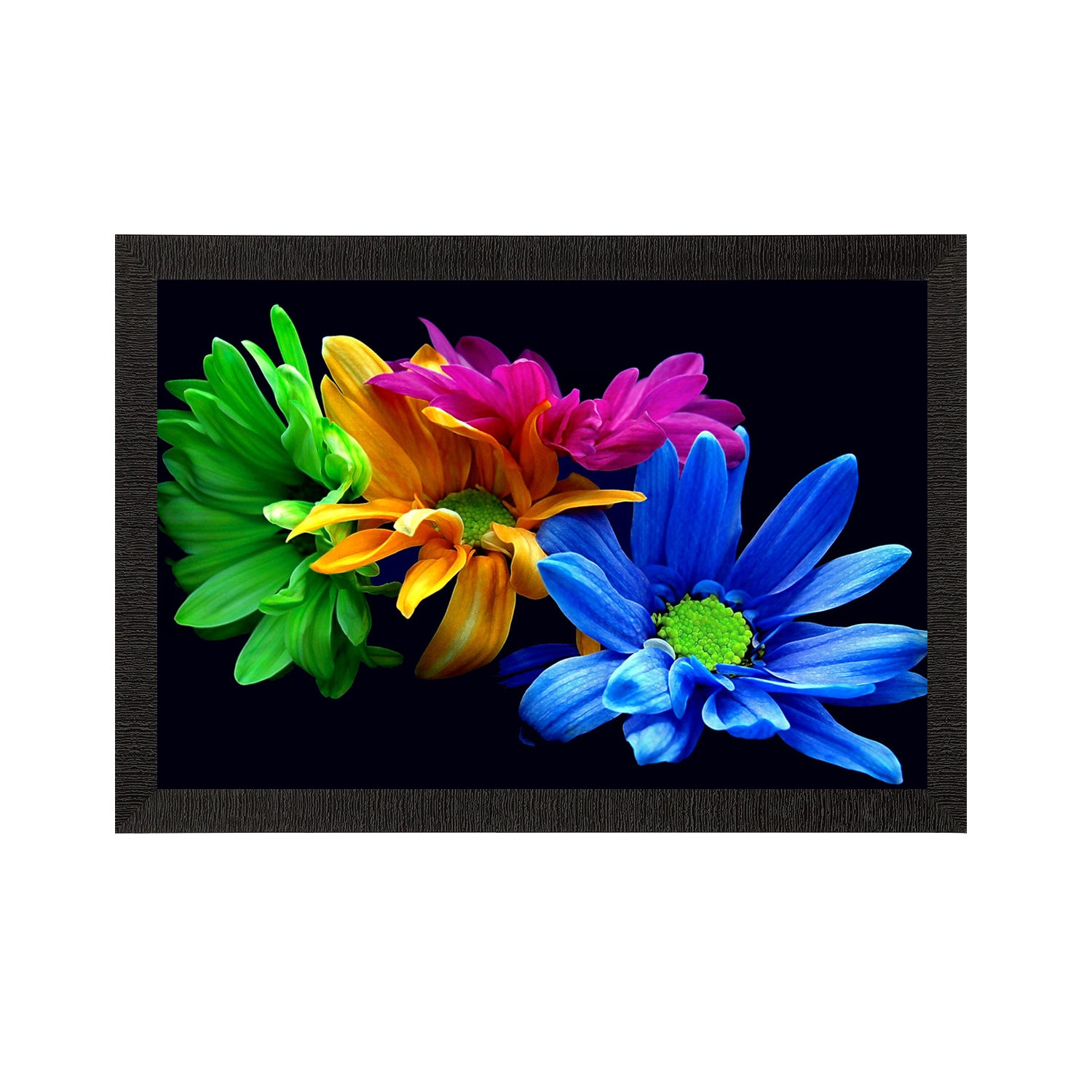 Beautiful Floral Satin Matt Texture UV Art Painting