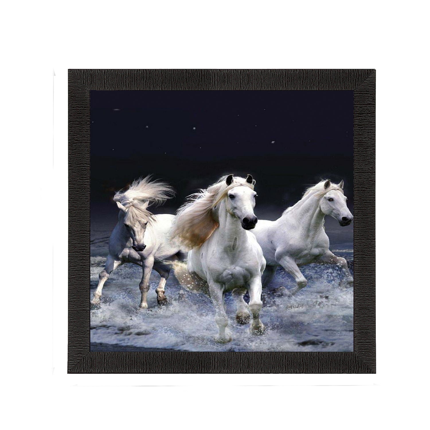 Running Horses Satin Matt Texture UV Art Painting
