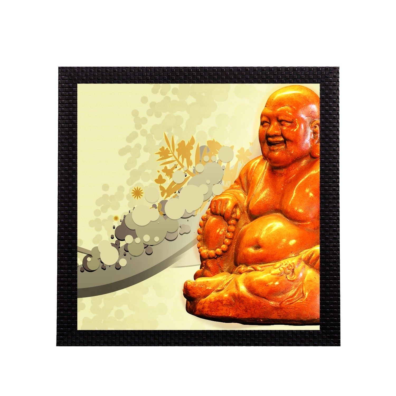 Laughing Buddha Satin Matt Texture UV Art Painting