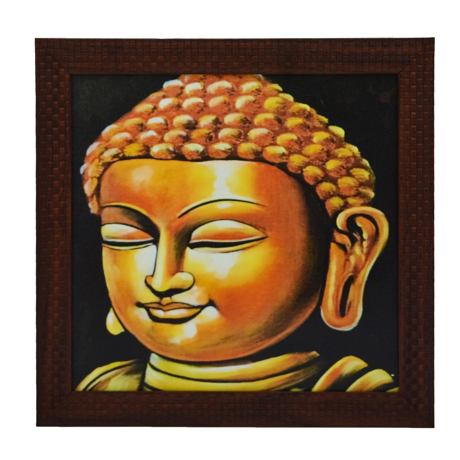Lord Buddha Design Satin Matt Texture UV Art Painting