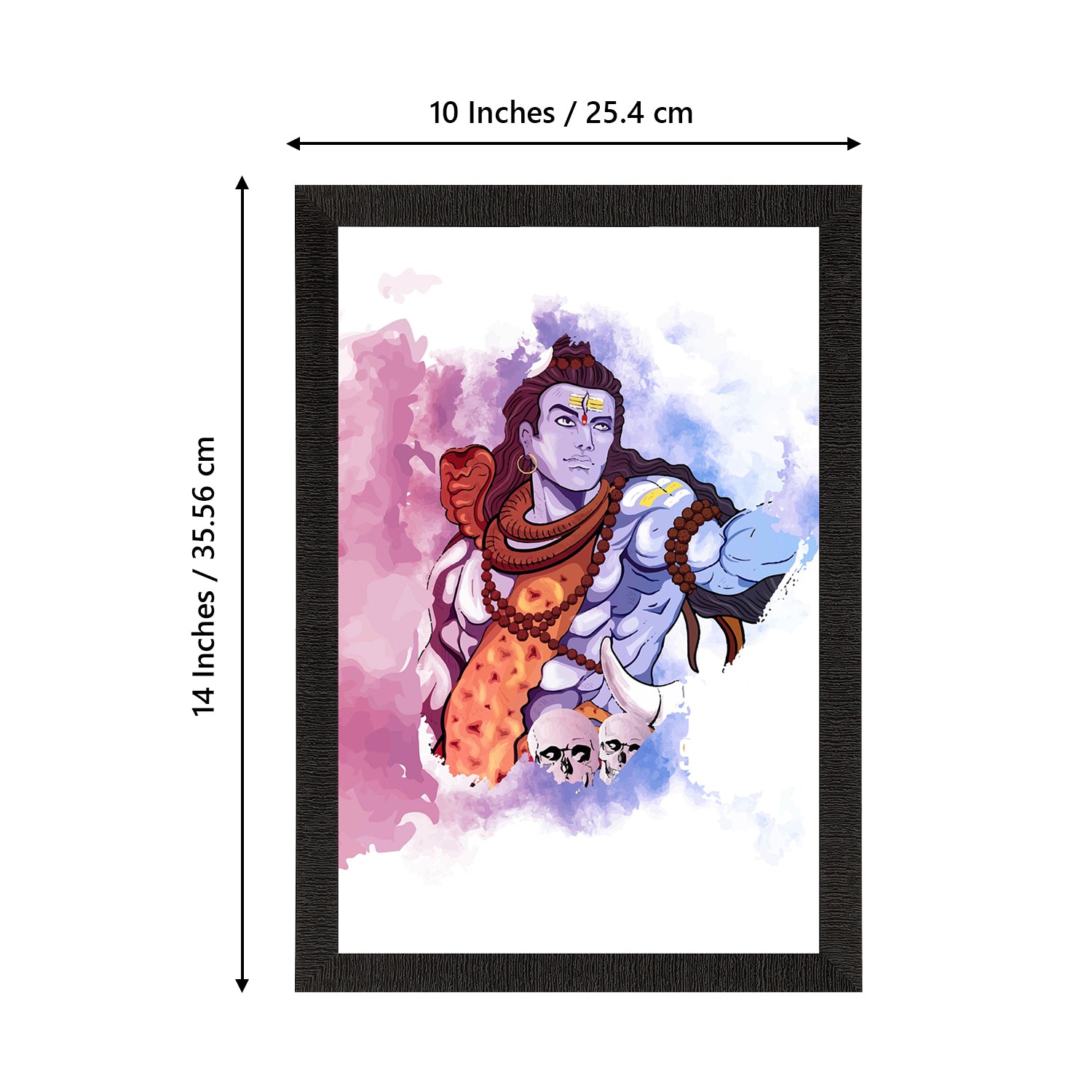 Lord Shiva Painting Digital Printed Religious Wall Art 3