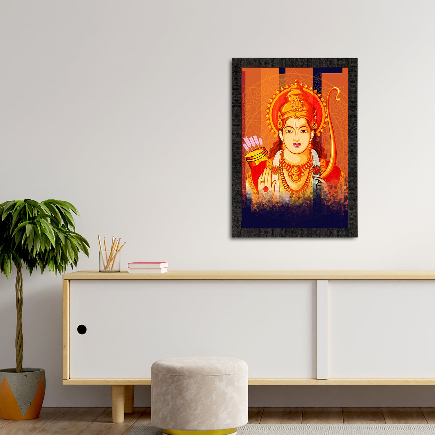 Lord Ram Painting Digital Printed Religious Wall Art 2