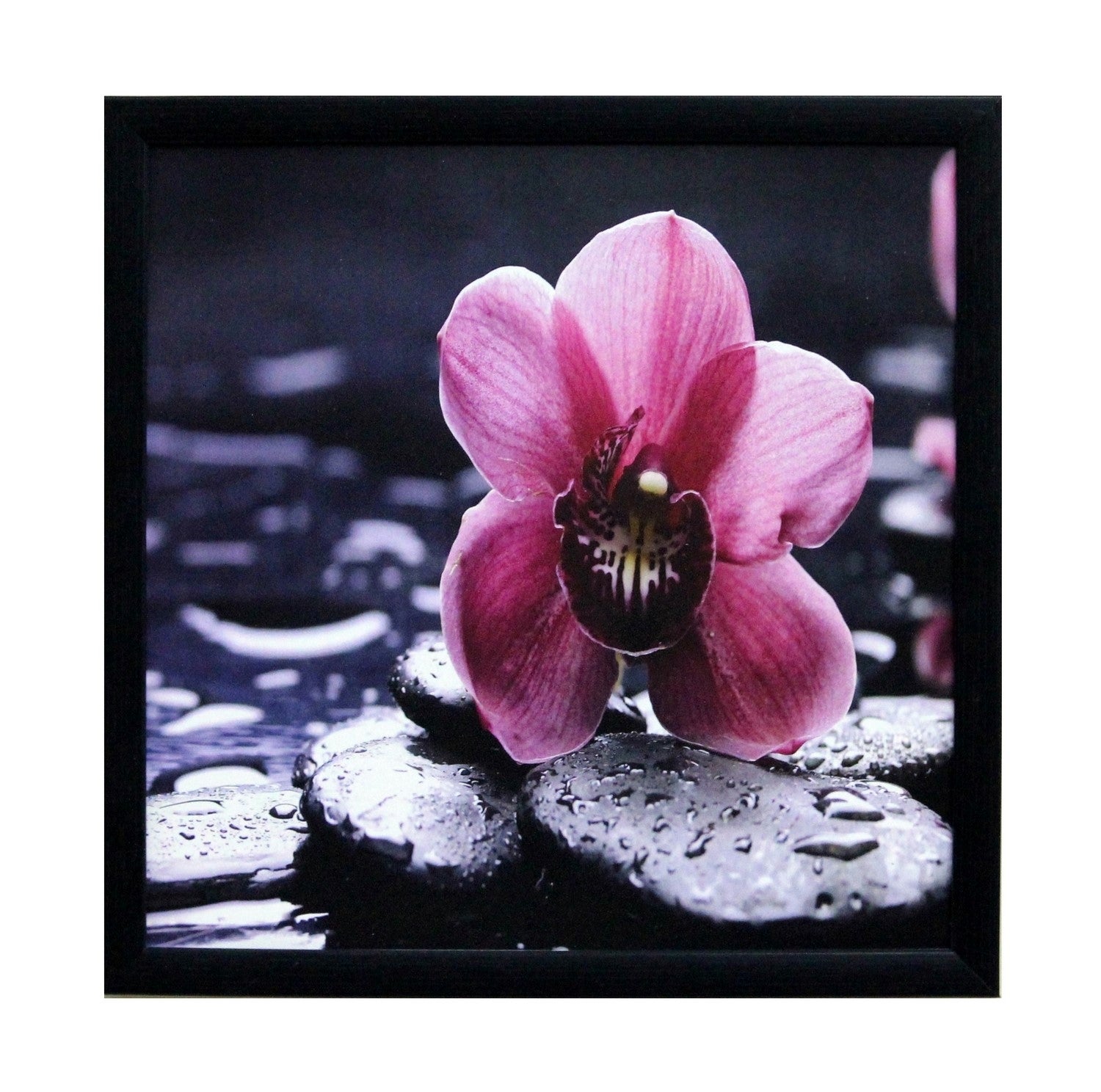 Beautiful Pink Flower Satin Matt Texture UV Art Painting