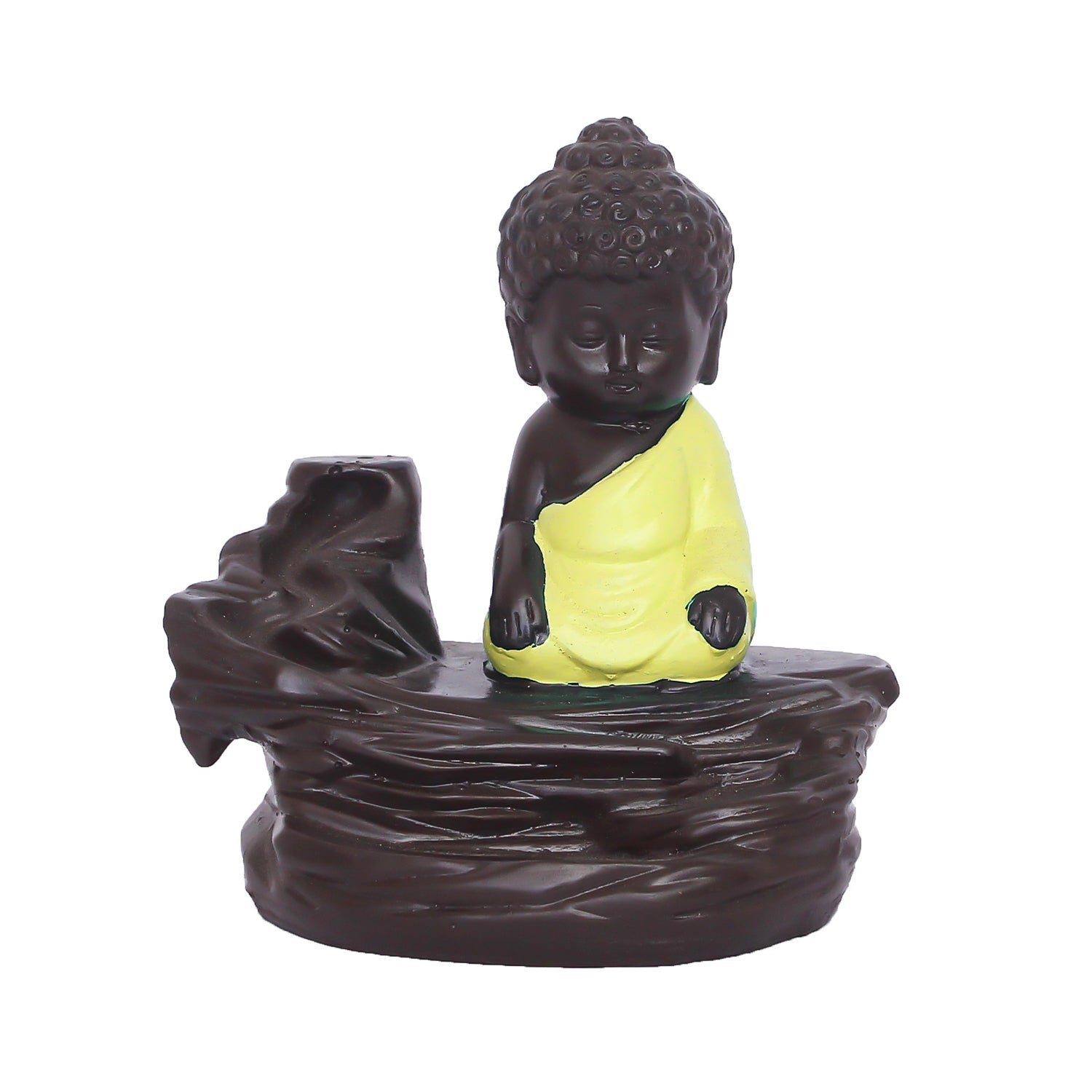Yellow Buddha Backflow Smoke Fountain with 10 incenses 1