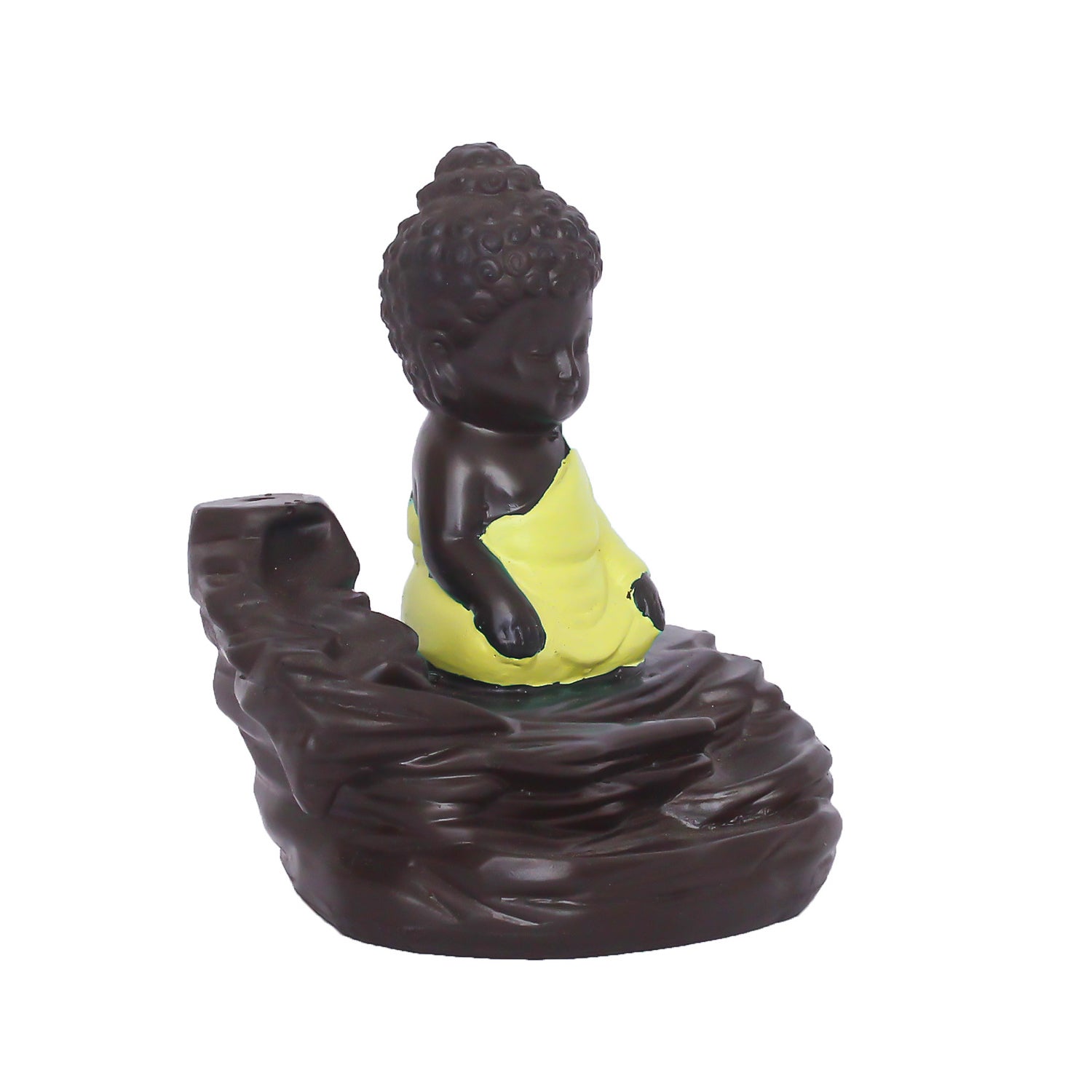 Yellow Buddha Backflow Smoke Fountain with 10 incenses 3