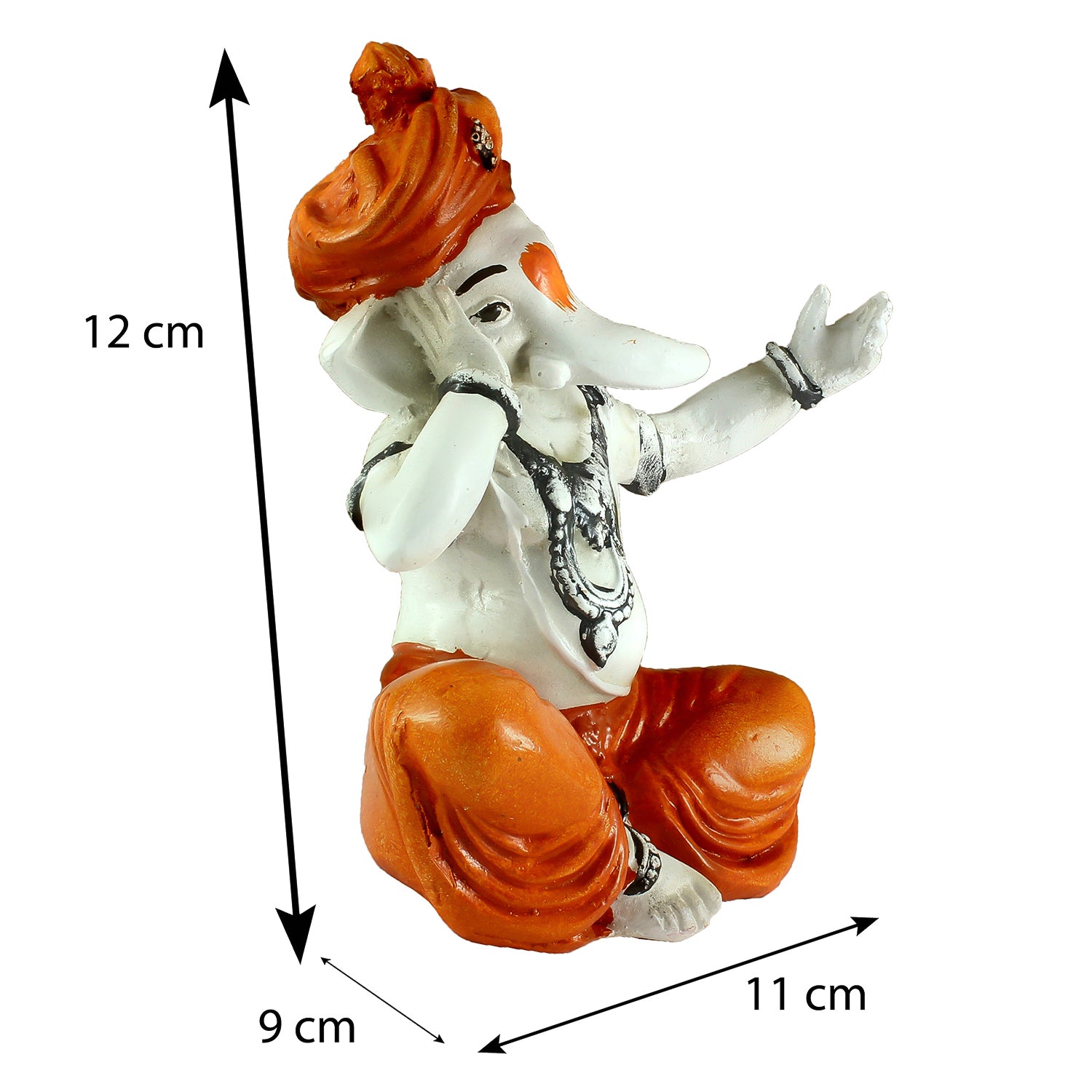 Lord Ganesha Statue Singing Decorative Polyresin God Idol 2