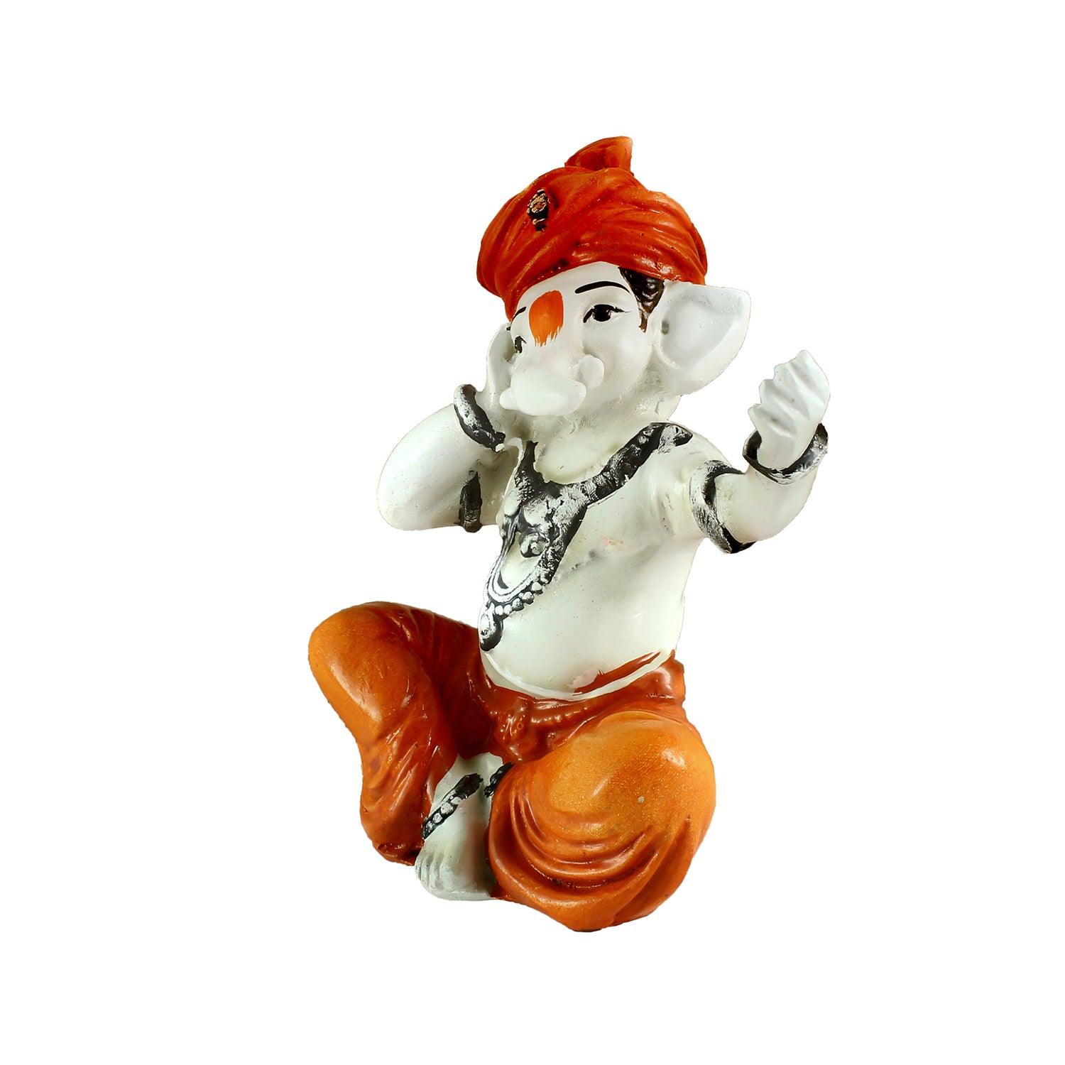 Lord Ganesha Statue Singing Decorative Polyresin God Idol 4