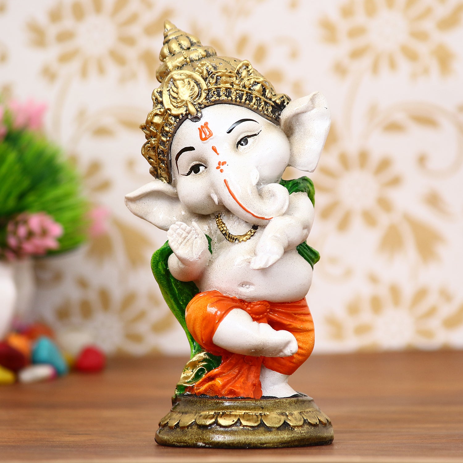 Lord Ganesha Idol In Dancing Avatar Decorative Showpiece