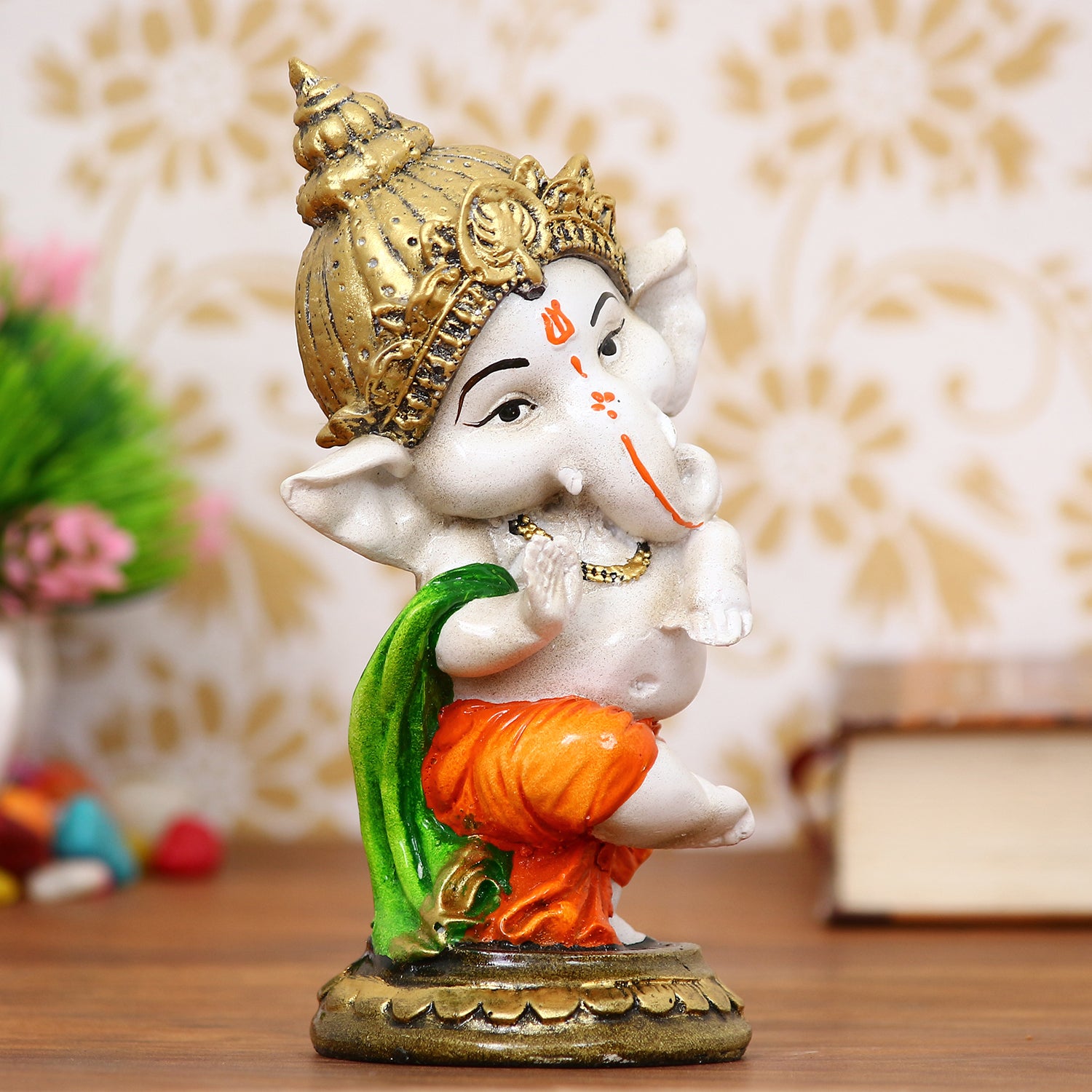 Lord Ganesha Idol In Dancing Avatar Decorative Showpiece 1