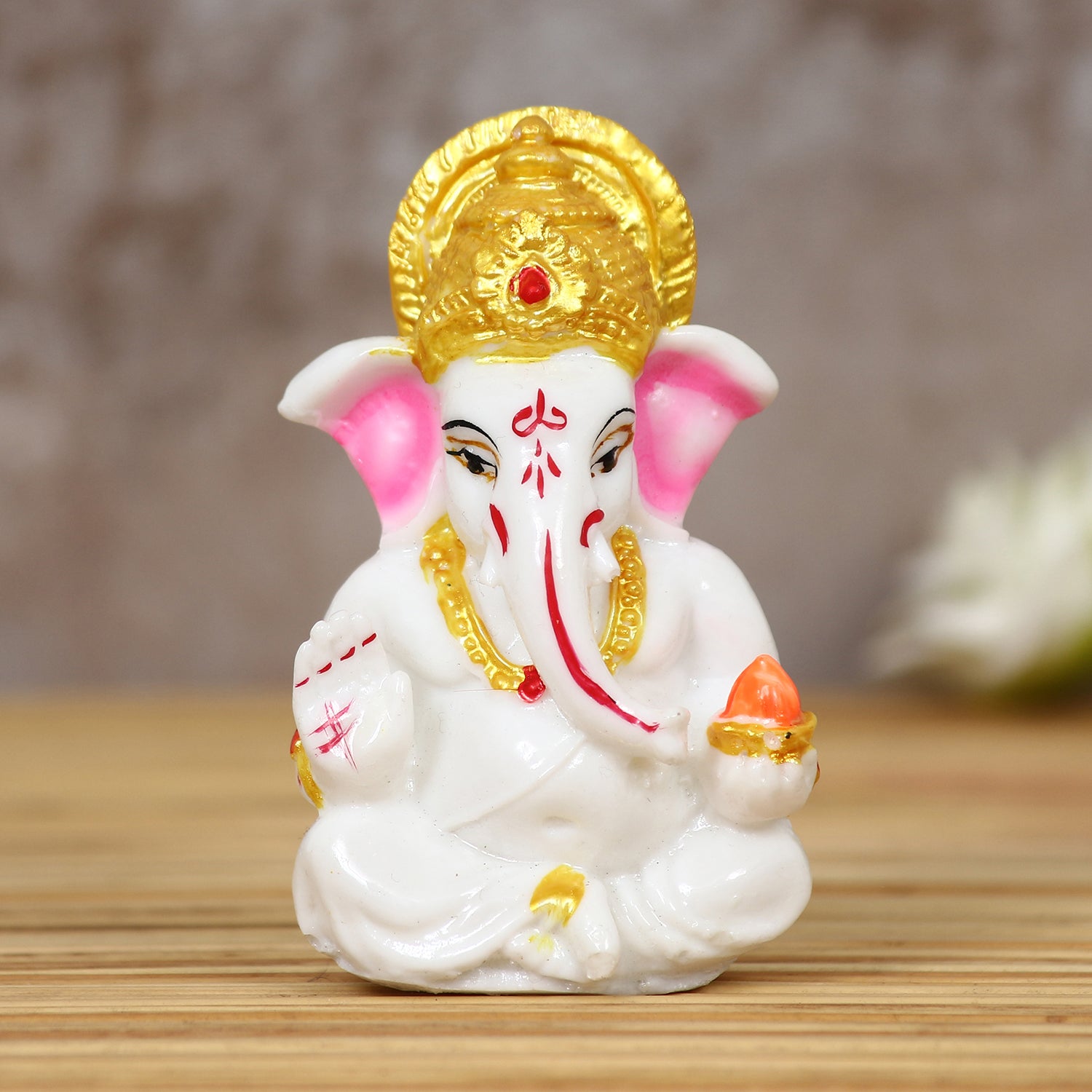 Decorative Lord Ganesha Idol for Car Dashboard, Home Temple and Office Desks 1