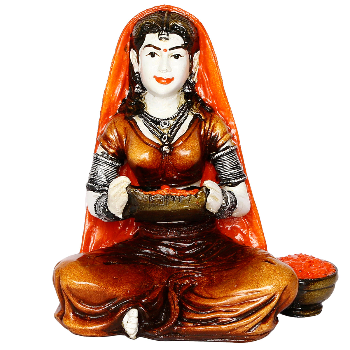 Rajasthani Lady Cleaning Spices Using Traditional Techniques