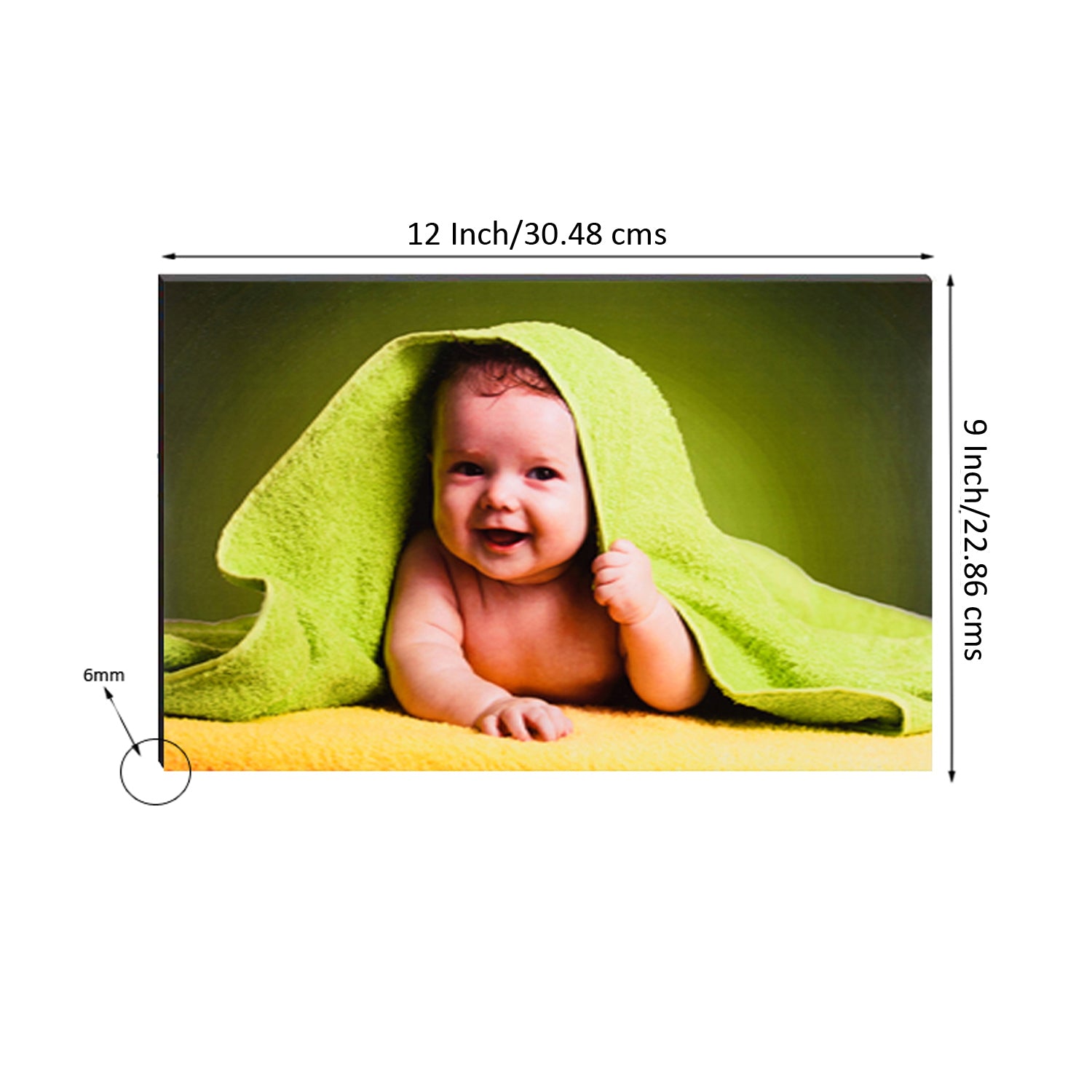 Cute Smiling Baby Painting Digital Printed Wall Art 2