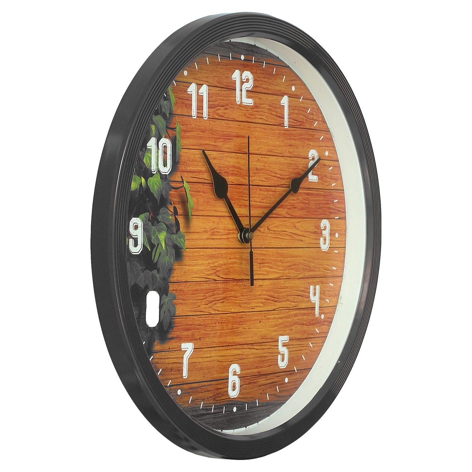 Designer Round Analog Black Wall Clock 4