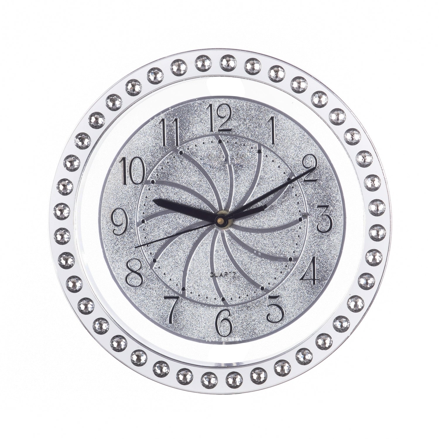Decorative Analog Silver Round Wall Clock