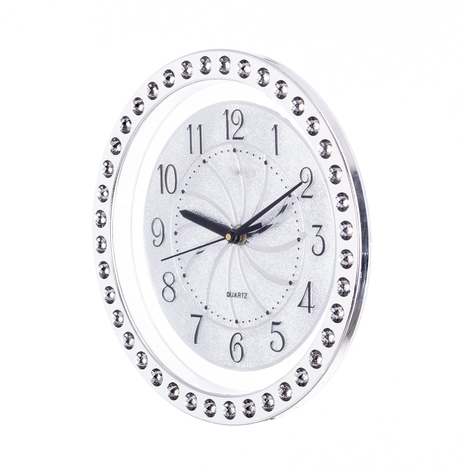 Decorative Analog Silver Round Wall Clock 2