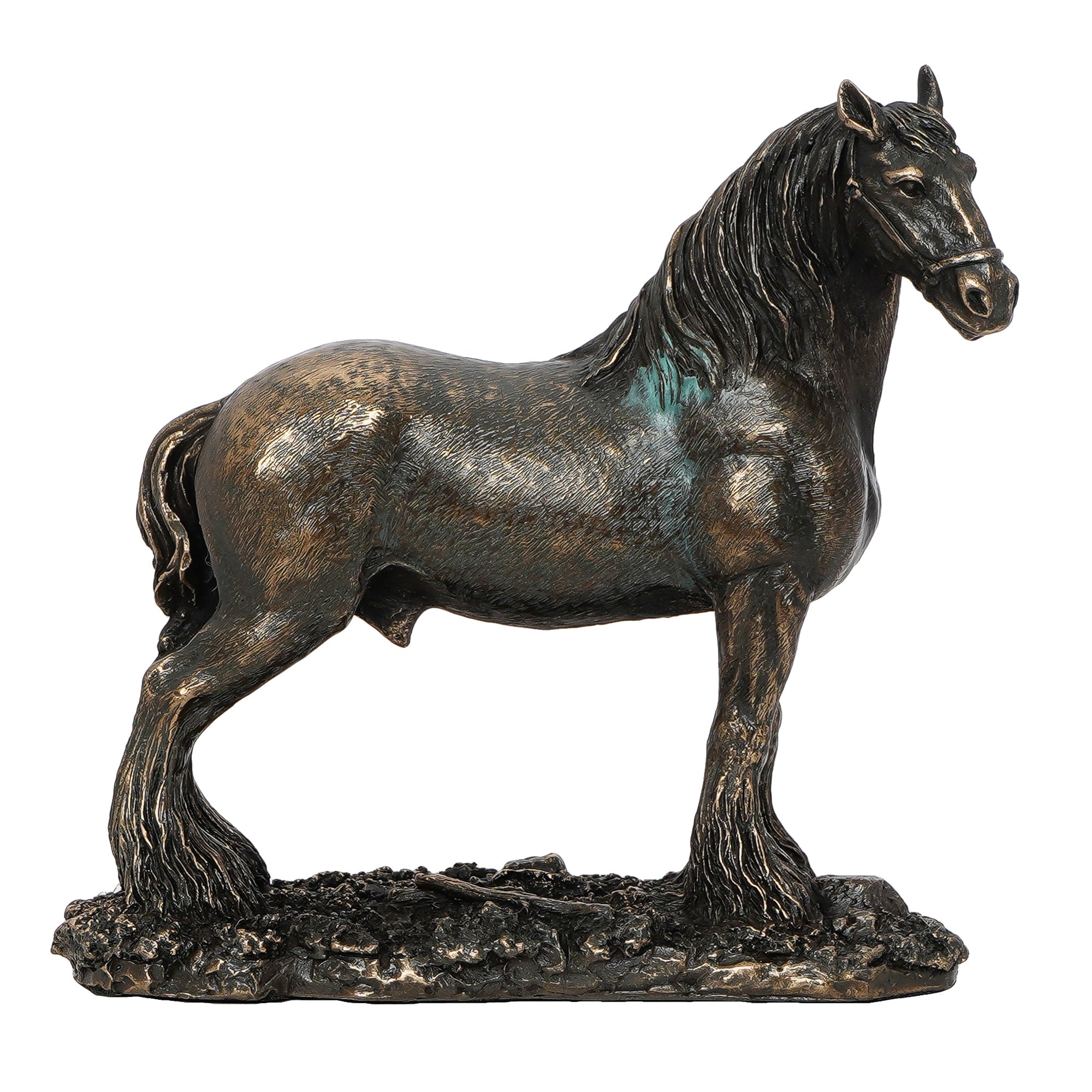 Brown and Copper Polyresin Horse Statue Decorative Animal Figurine Showpiece 2