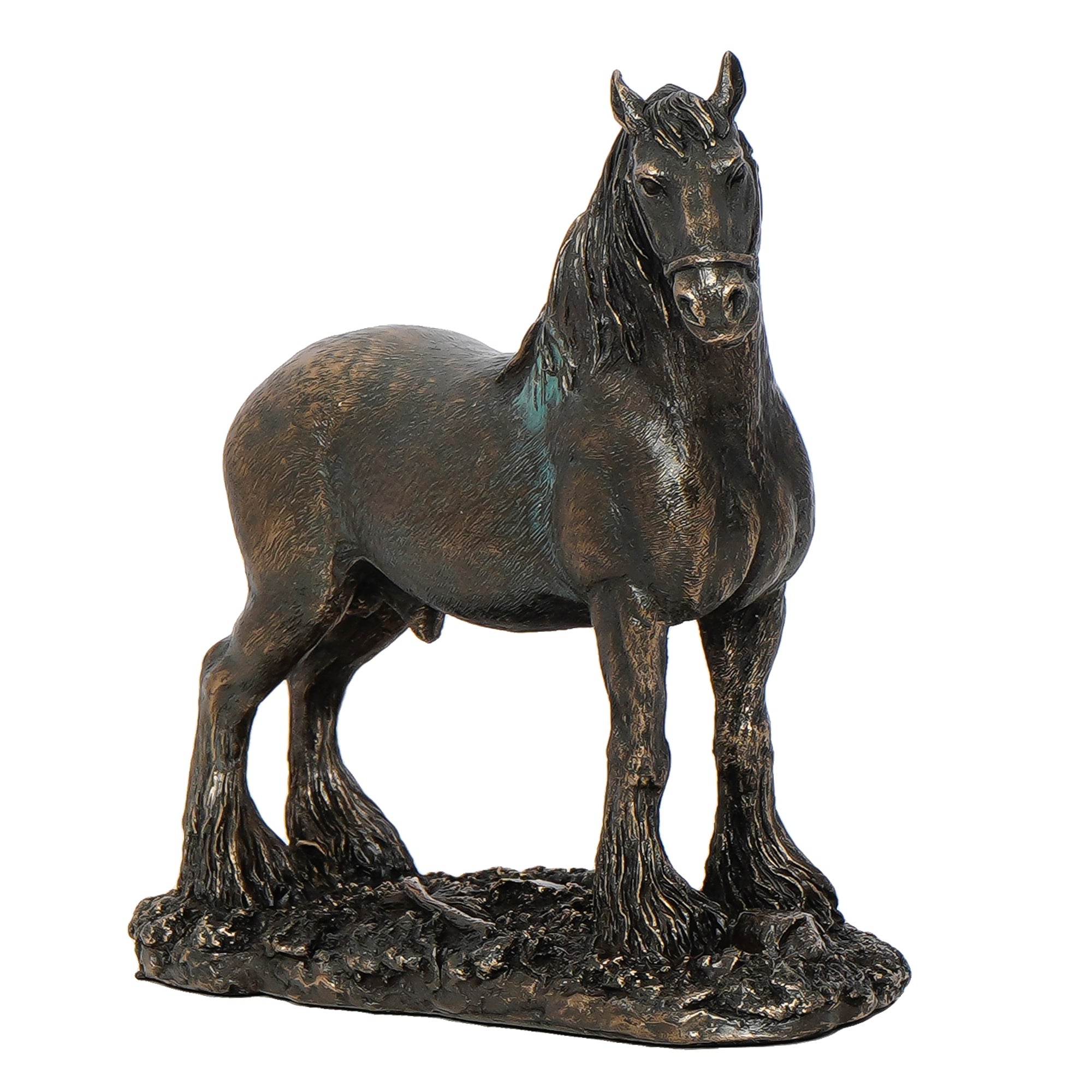 Brown and Copper Polyresin Horse Statue Decorative Animal Figurine Showpiece 4