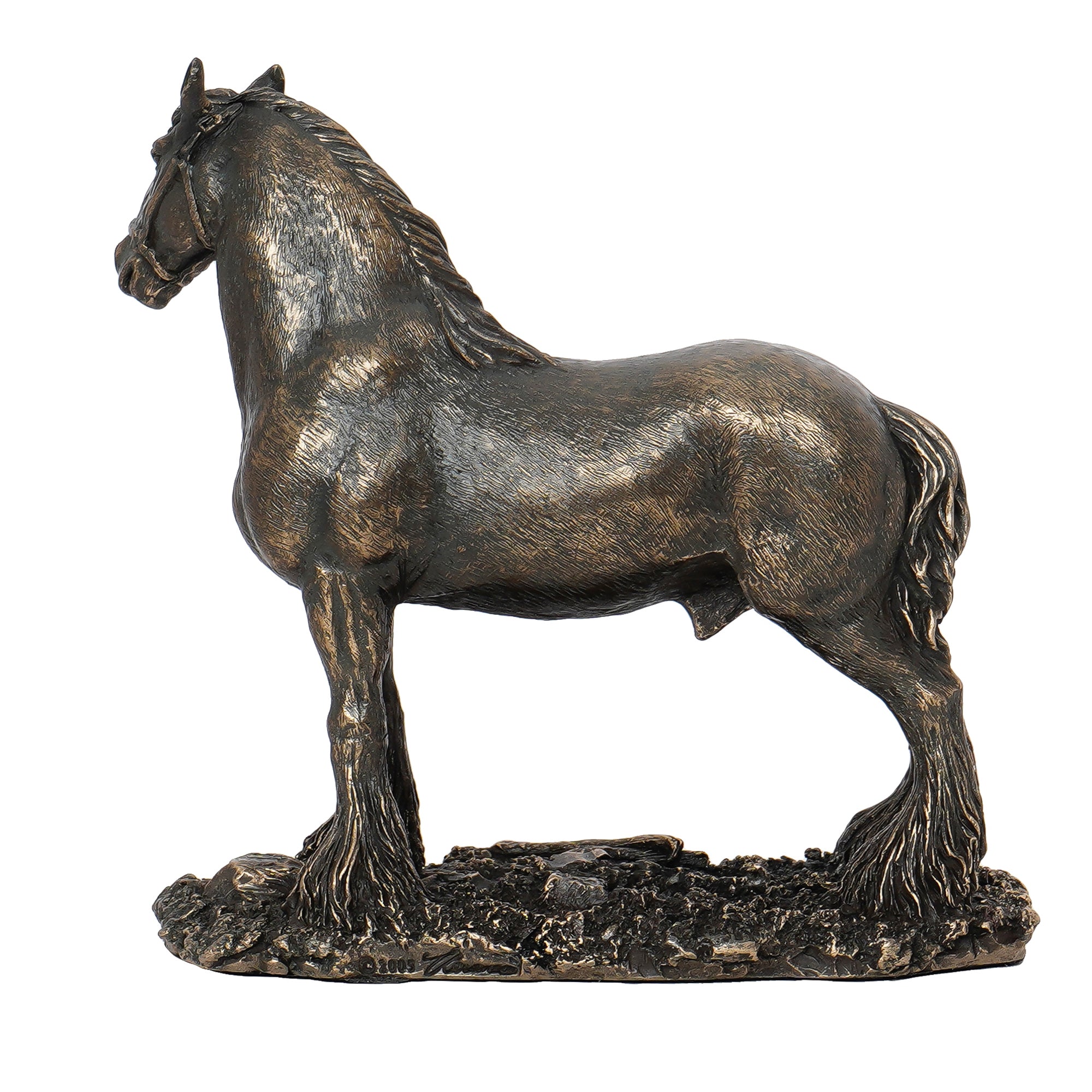 Brown and Copper Polyresin Horse Statue Decorative Animal Figurine Showpiece 6