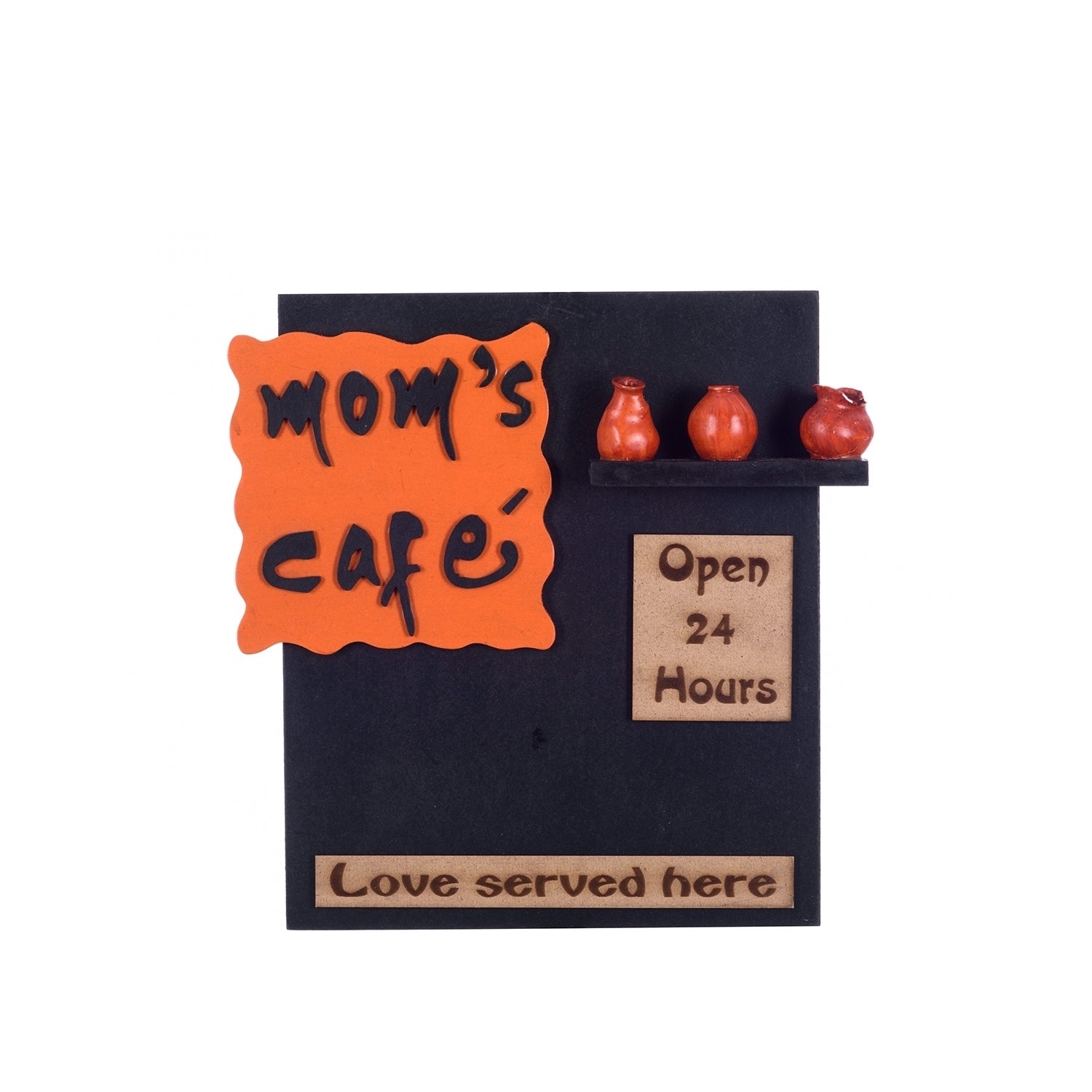 Wooden Mom's Cafe Wall Hanging 1