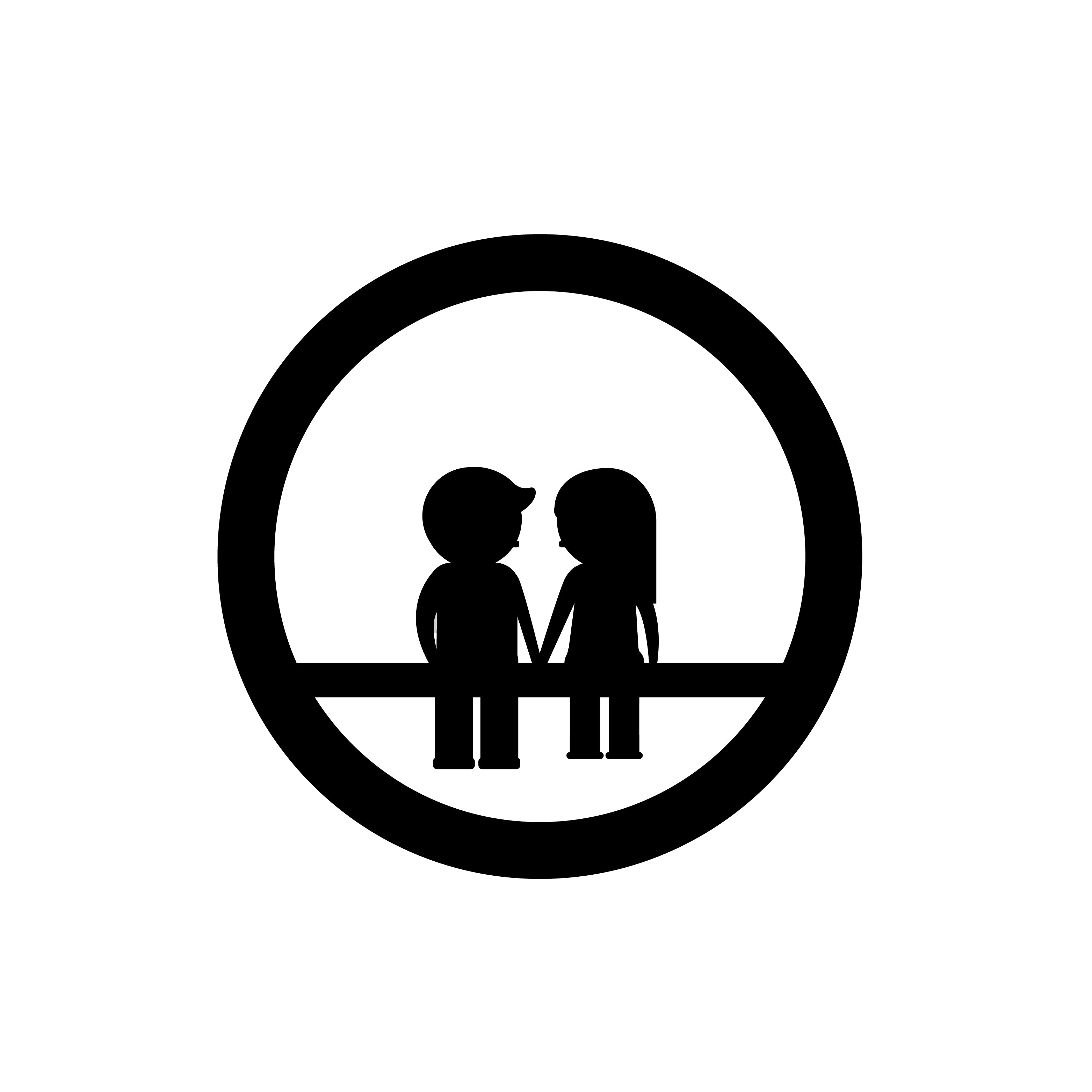 "Couple sitting on Bench" Black Engineered Wood Wall Art Cutout, Ready to Hang Home Decor 2