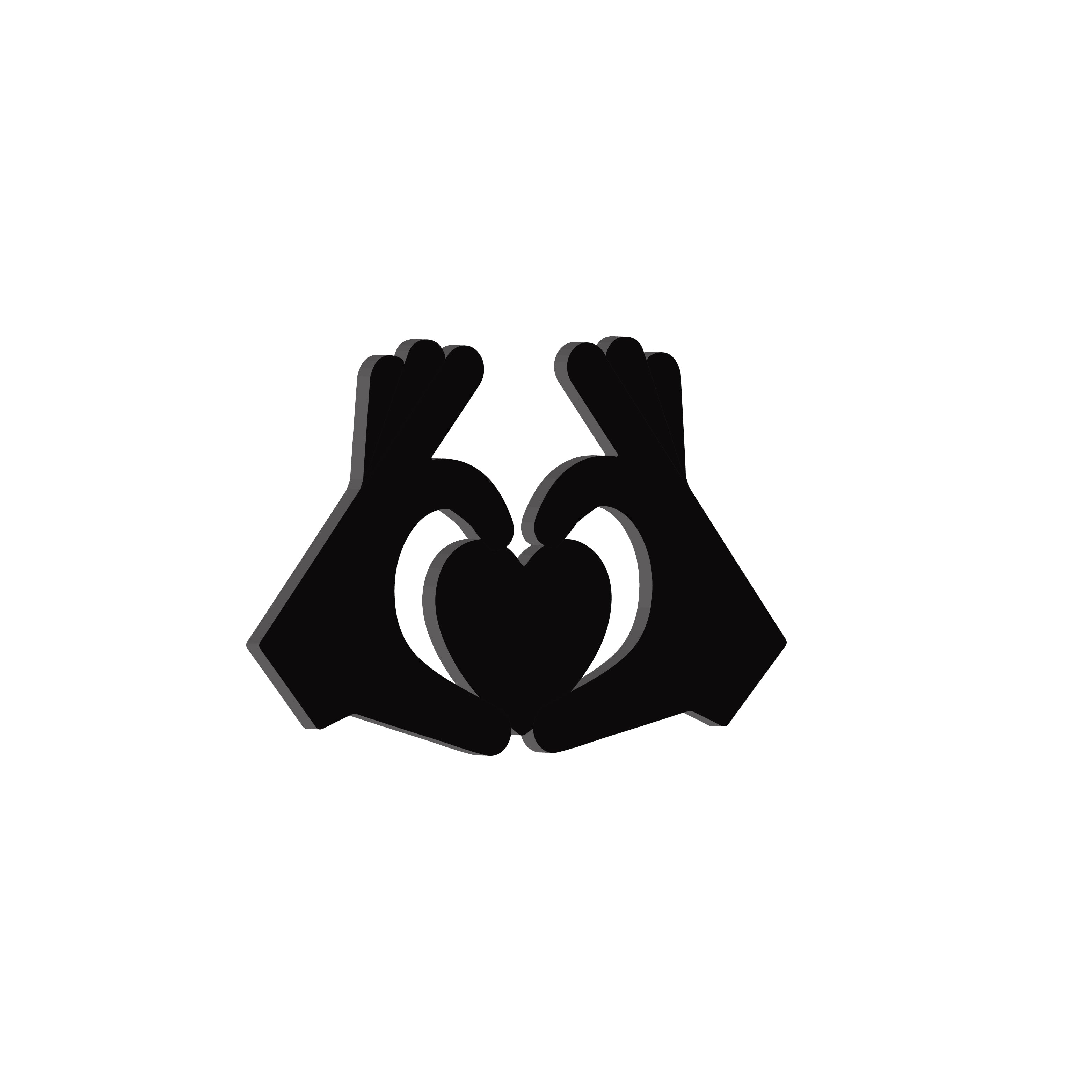 "Sign of Love" Black Engineered Wood Wall Art Cutout, Ready to Hang Home Decor 4