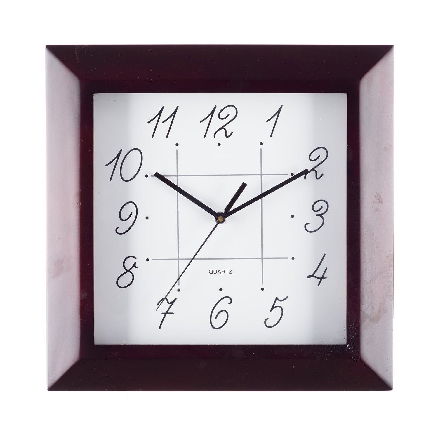 Premium Decorative Analog Brown Square Wooden Wall Clock