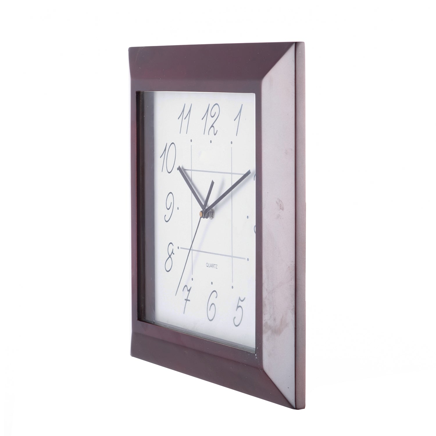 Premium Decorative Analog Brown Square Wooden Wall Clock 2