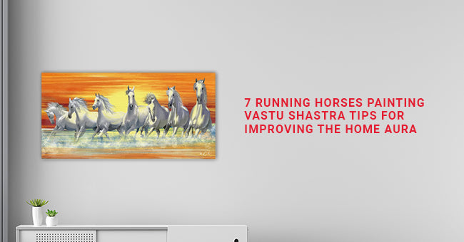 3D Multi Colors Seven Lucky Running Horses Vastu Wallpapers Fully  Waterproof Vinyl Sticker Poster for Living Room,Bedroom,Office,Kids  Room,Hall