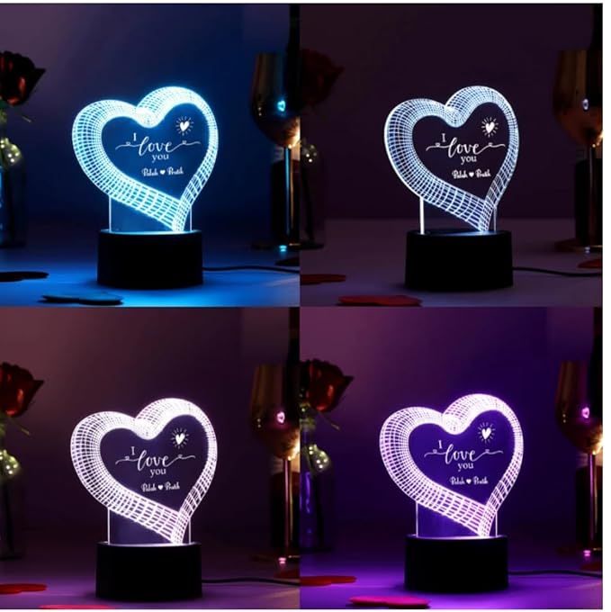 Customized Name Personalized Gift for Anniversary Valentine&#39;s Day for Husband Wife Couple Girlfriend Boyfriend 1