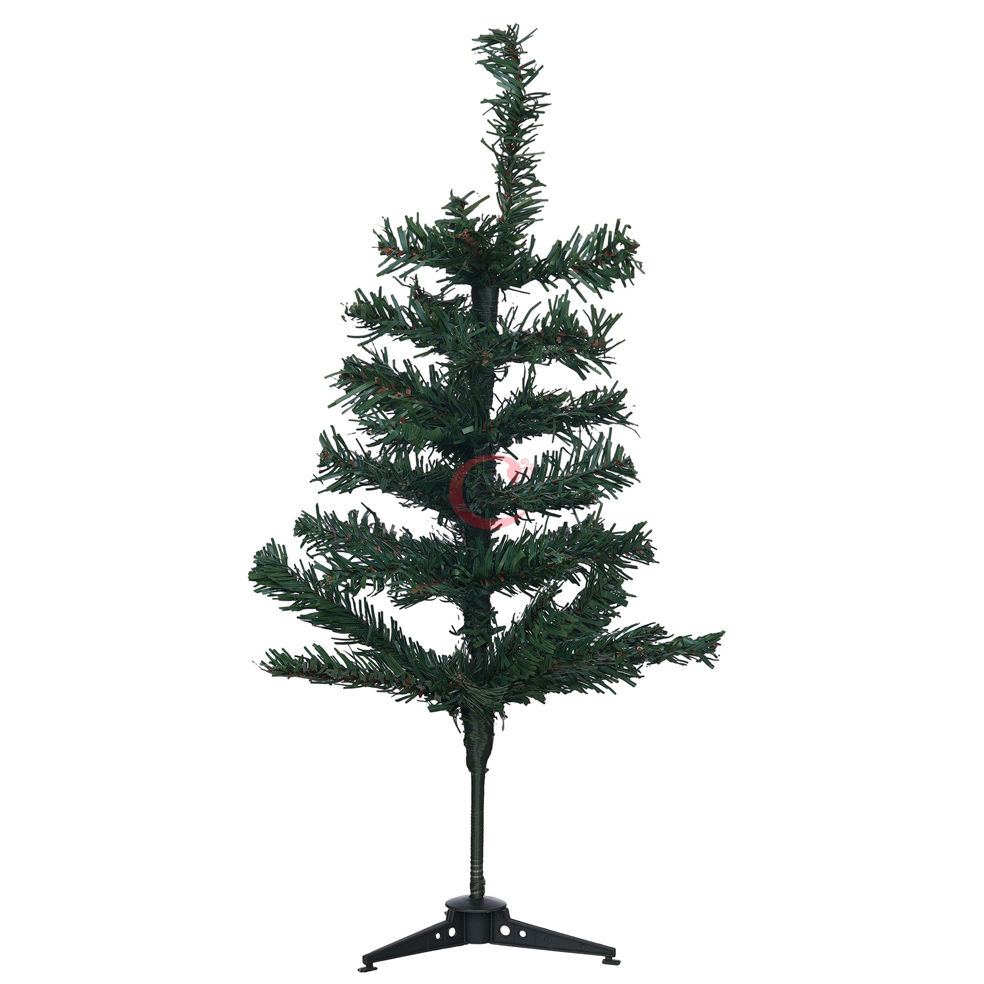 eCraftIndia 2 Feet Green Artificial Christmas Tree Xmas Pine Tree with Stand and 60 Christmas Decoration Ornaments Props - Merry Christmas Decoration Item for Home, Office, and Church 2