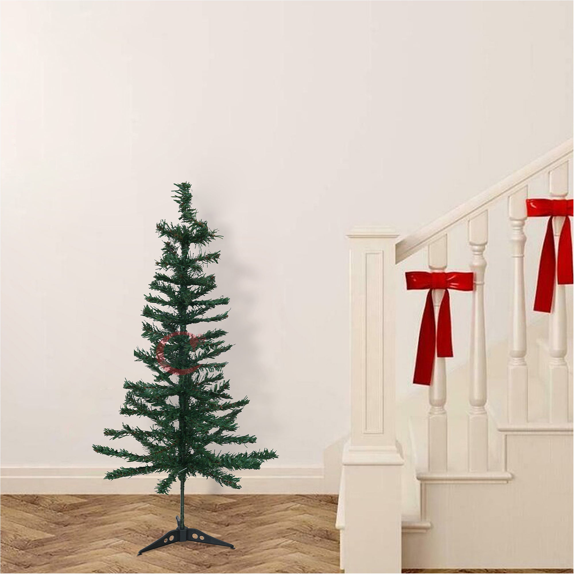 eCraftIndia 3 Feet Green Artificial Christmas Tree Xmas Pine Tree with Stand and 60 Christmas Decoration Ornaments Props - Merry Christmas Decoration Item for Home, Office, and Church 6