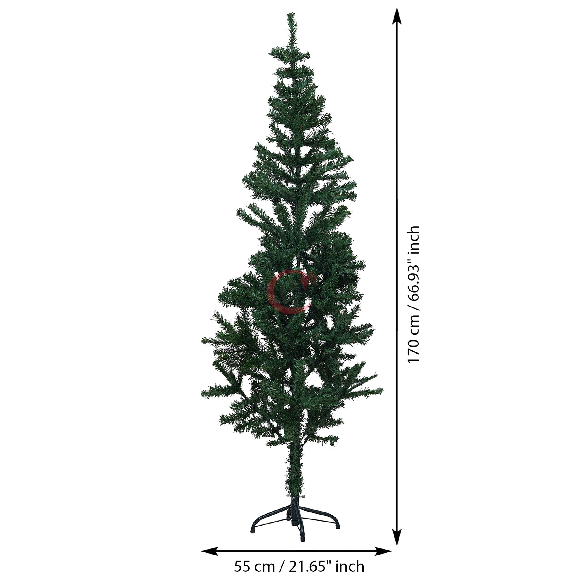 eCraftIndia 5 Feet Green Artificial Christmas Tree Xmas Pine Tree with Stand and 100 Christmas Decoration Ornaments Props - Merry Christmas Decoration Item for Home, Office, and Church 3
