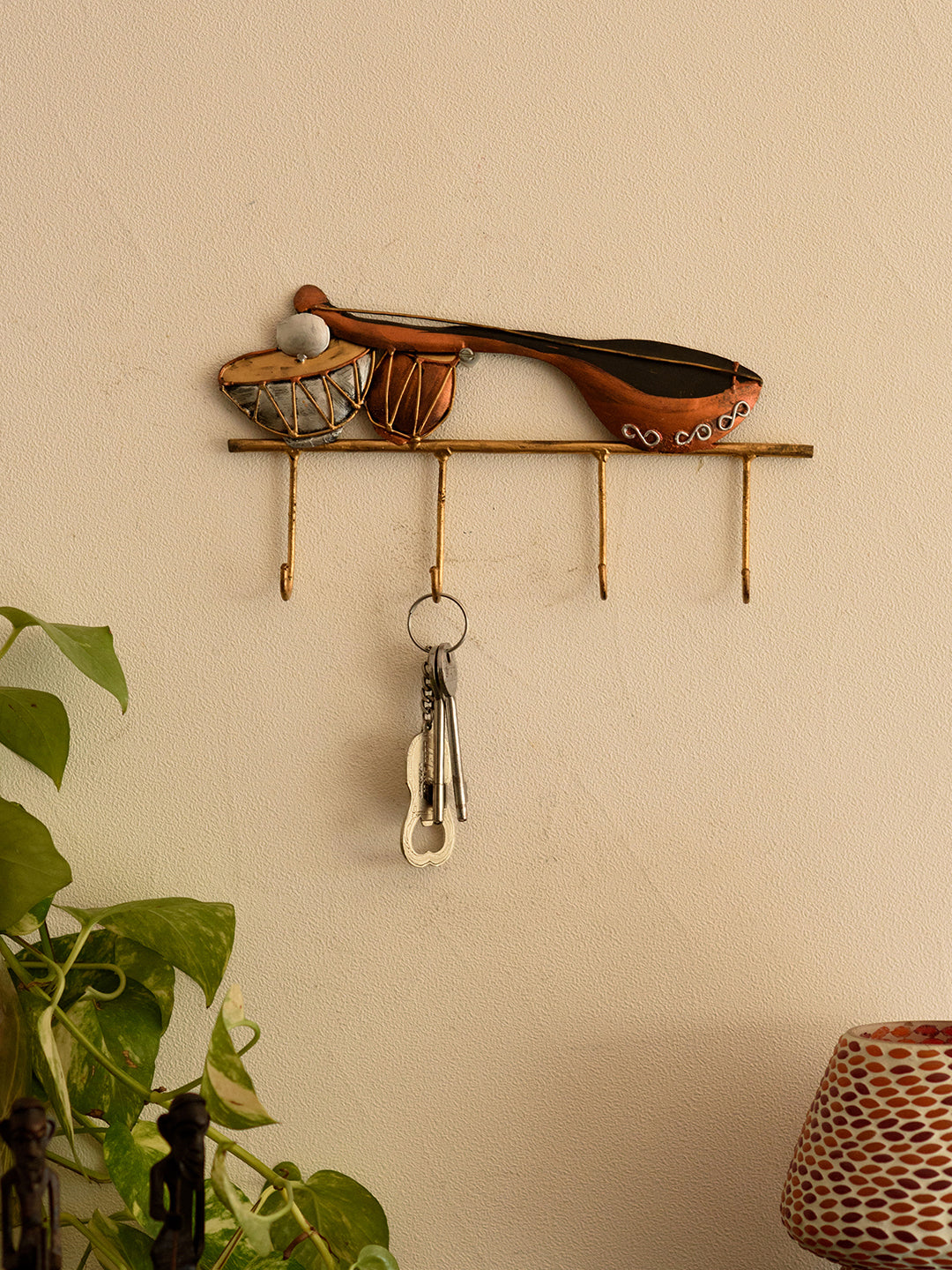 Musical Instruments Wrought Iron Key Holder 1